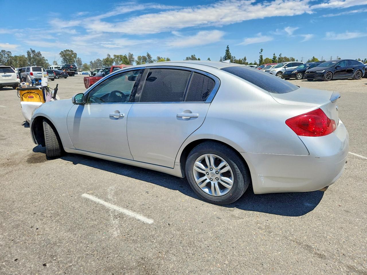 2007 Infiniti G35 Base Silver vin: JNKBV61E77M724583
