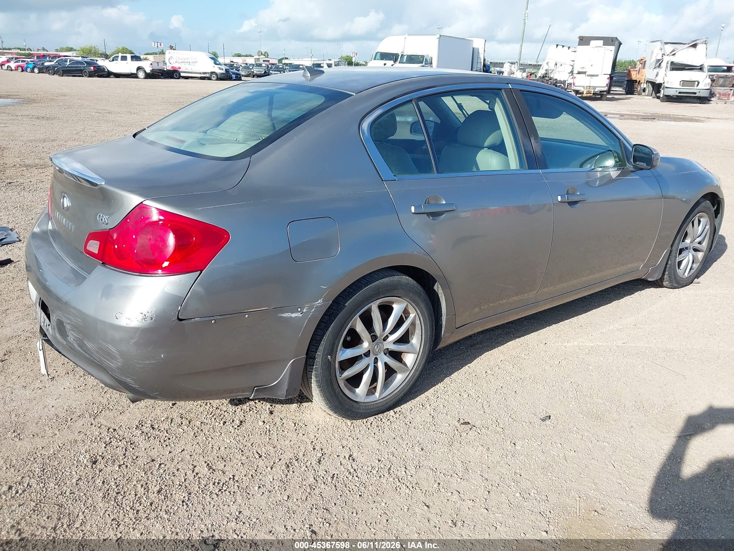 2008 Infiniti G35 Journey Gray vin: JNKBV61E78M208290