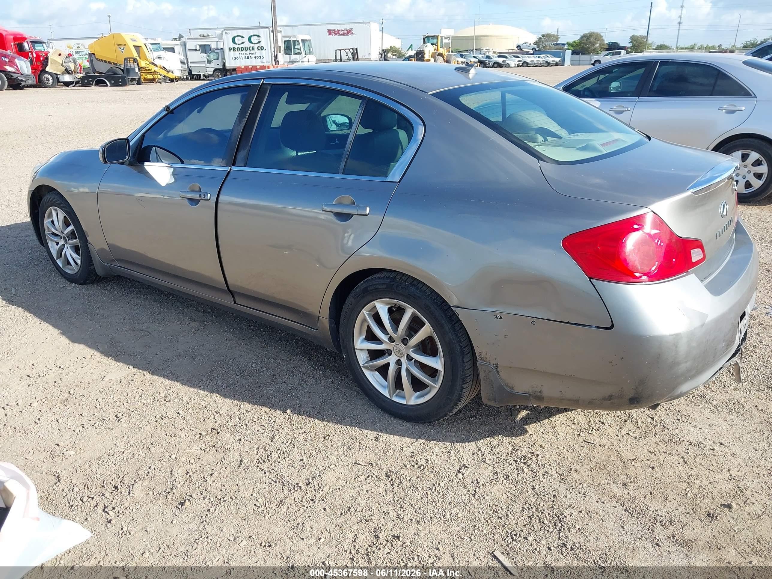 2008 Infiniti G35 Journey Gray vin: JNKBV61E78M208290