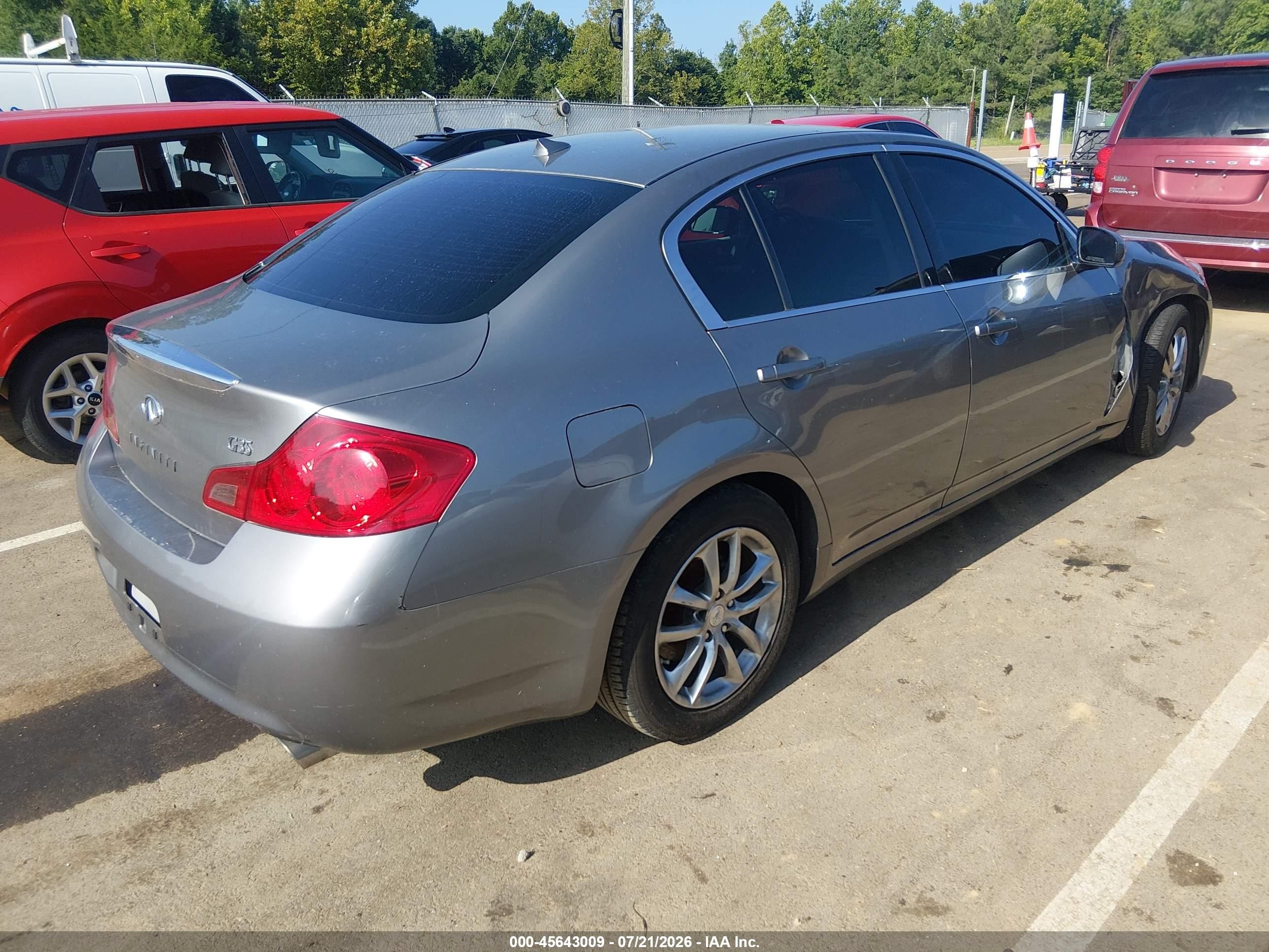 2008 Infiniti G35 Journey Gray vin: JNKBV61E78M209276