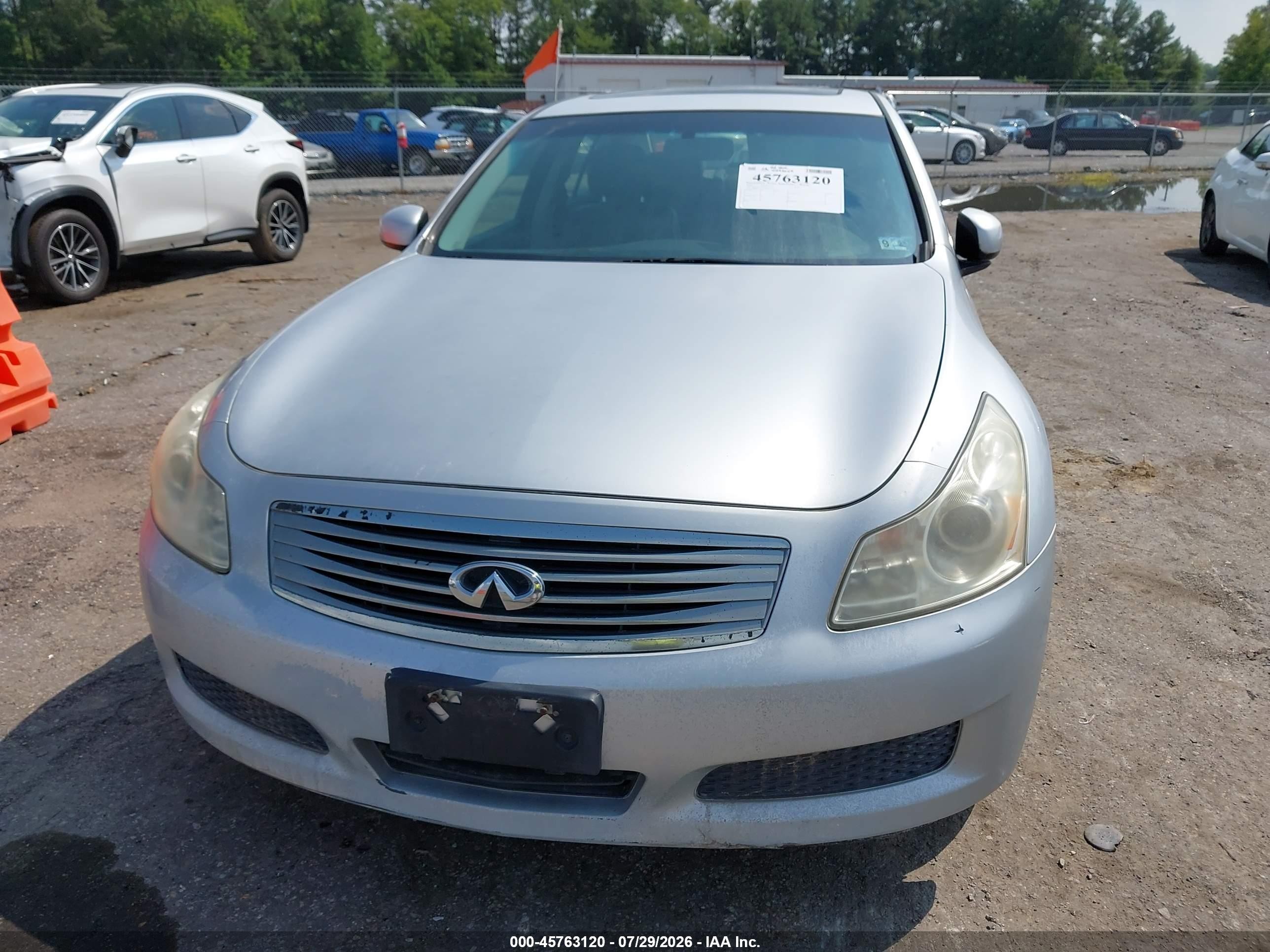 2008 Infiniti G35 Journey Серебряный vin: JNKBV61E78M210556