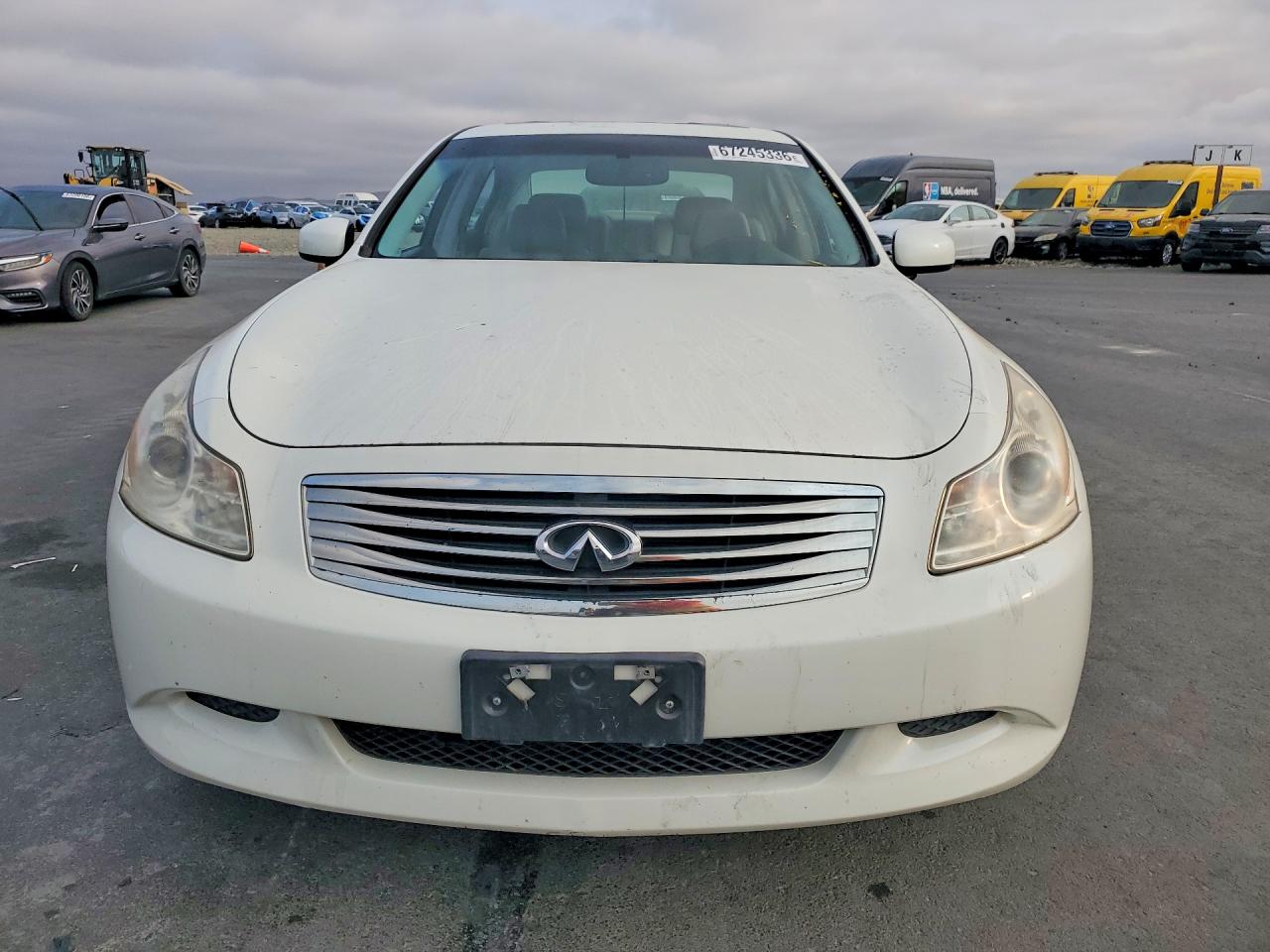 2008 Infiniti G35 Base White vin: JNKBV61E78M214980