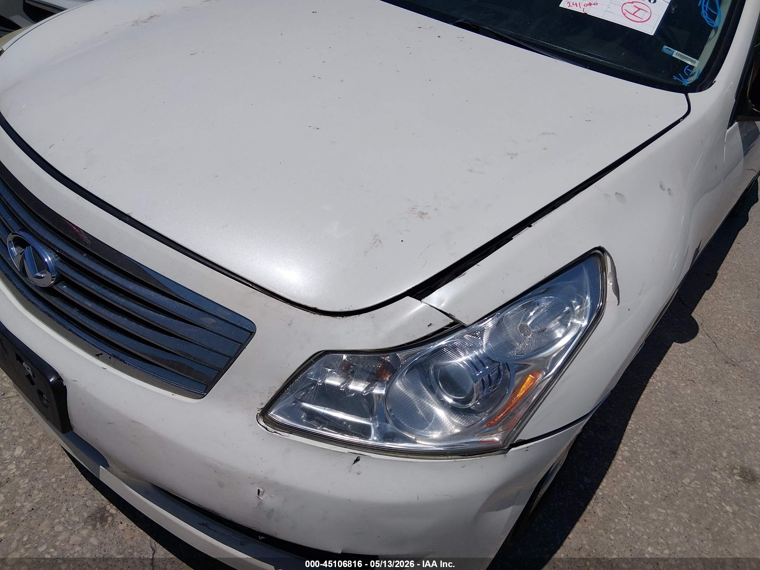 2008 Infiniti G35 Journey White vin: JNKBV61E78M215935