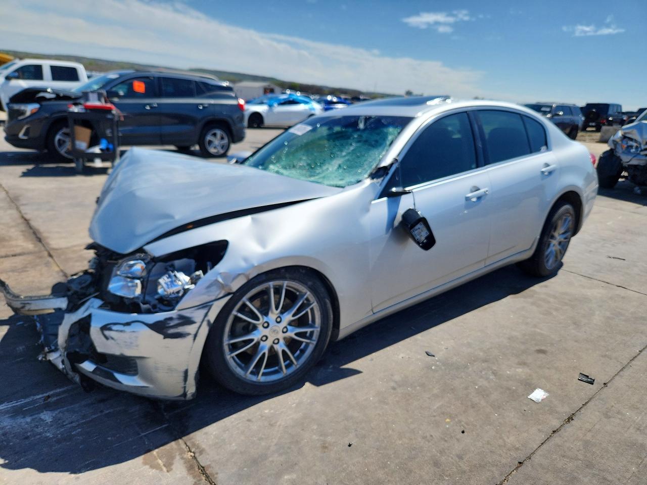 2007 Infiniti G35 Base Silver vin: JNKBV61E87M712636