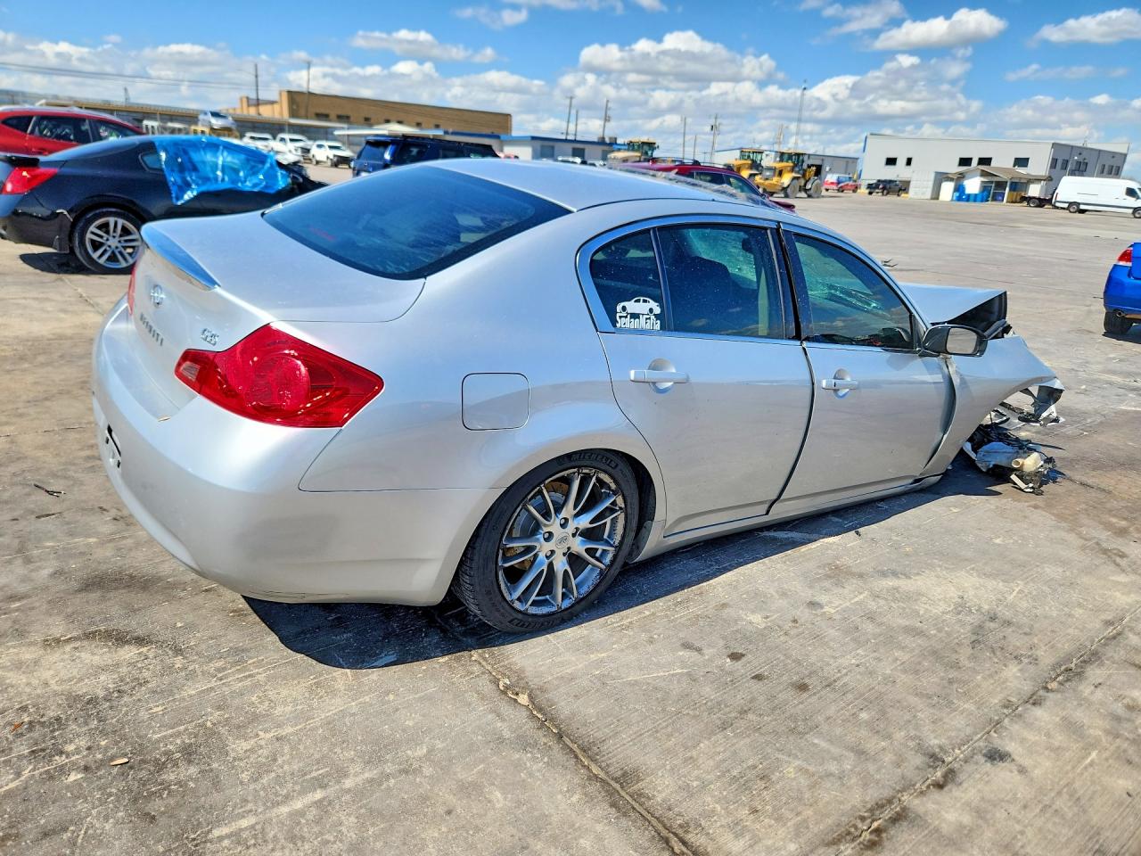 2007 Infiniti G35 Base Silver vin: JNKBV61E87M712636