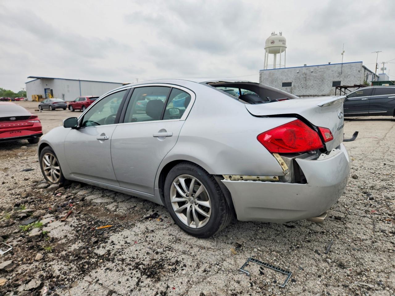 2007 Infiniti G35 Base Серебряный vin: JNKBV61E87M713737
