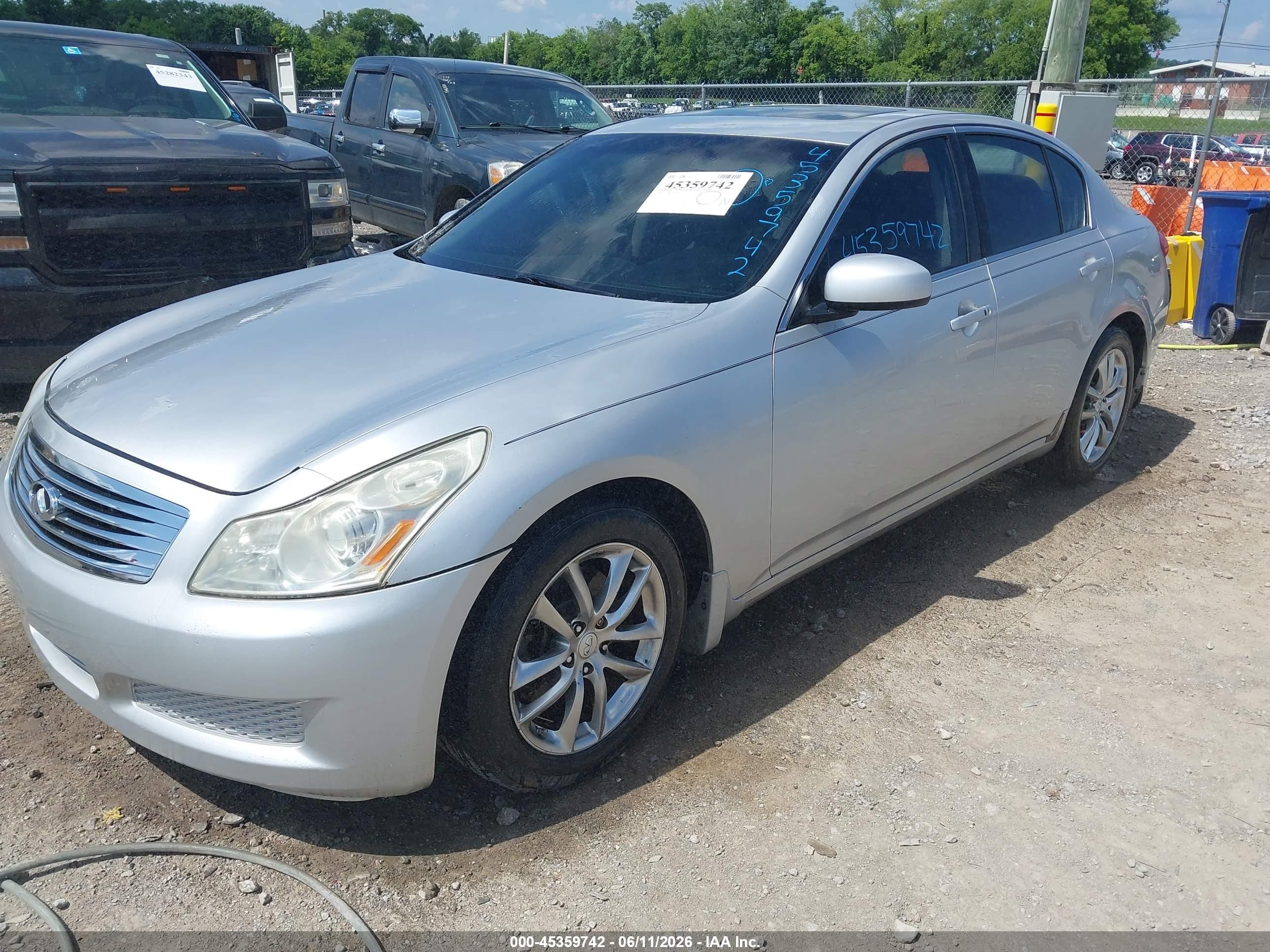 2008 Infiniti G35 Journey Silver vin: JNKBV61E88M221596