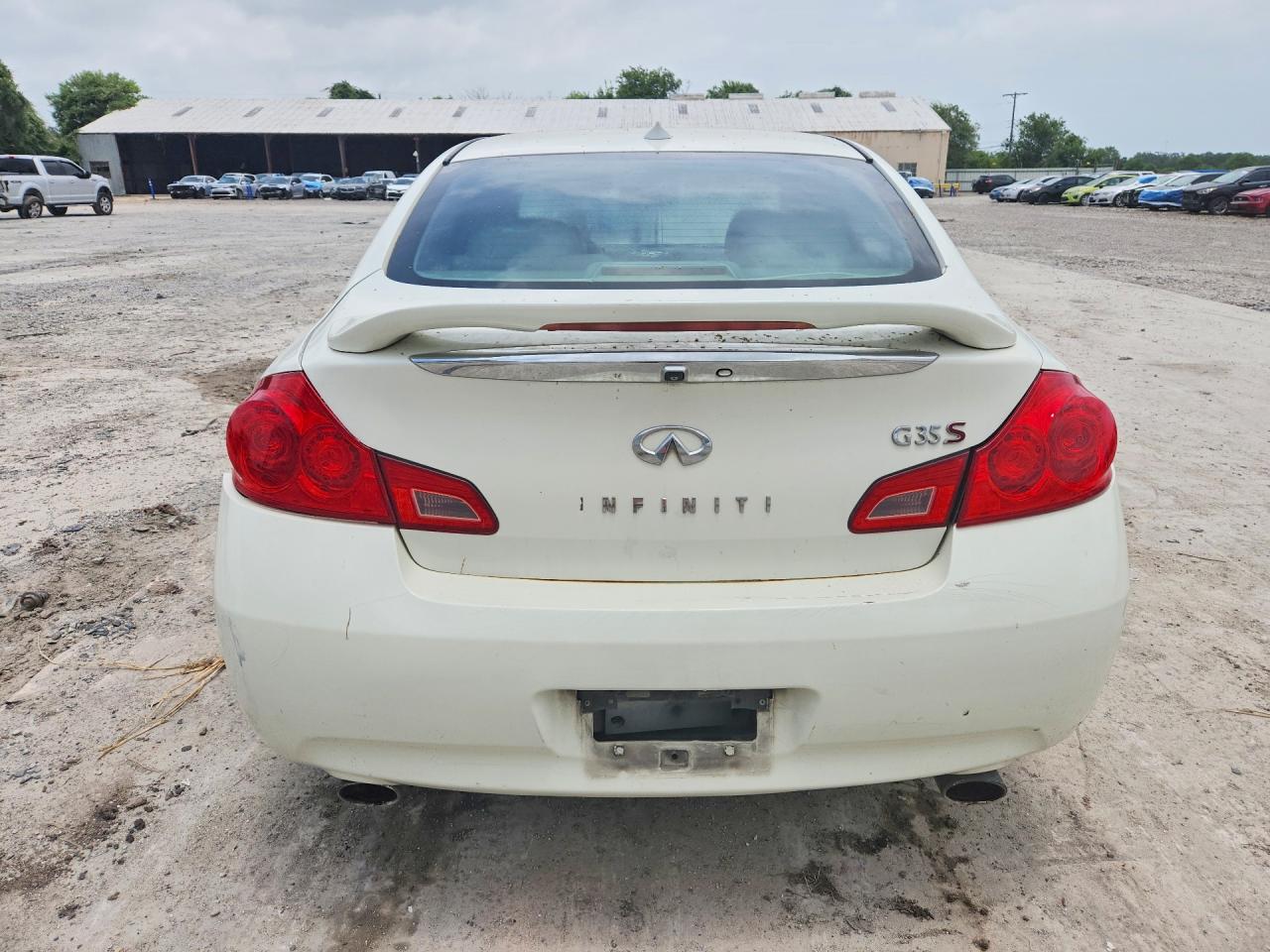 2008 Infiniti Ex35 White vin: JNKBV61E88M224496