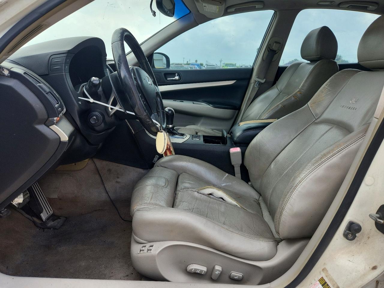 2008 Infiniti Ex35 White vin: JNKBV61E88M224496