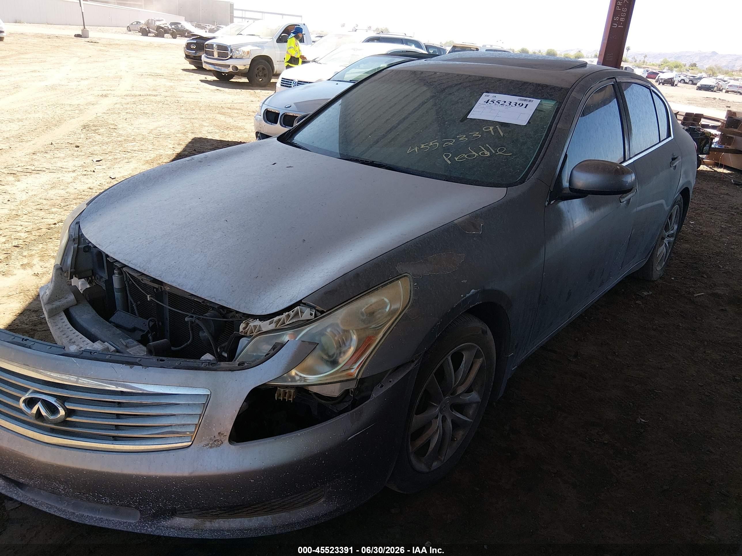 2007 Infiniti G35 Journey Silver vin: JNKBV61E97M706909