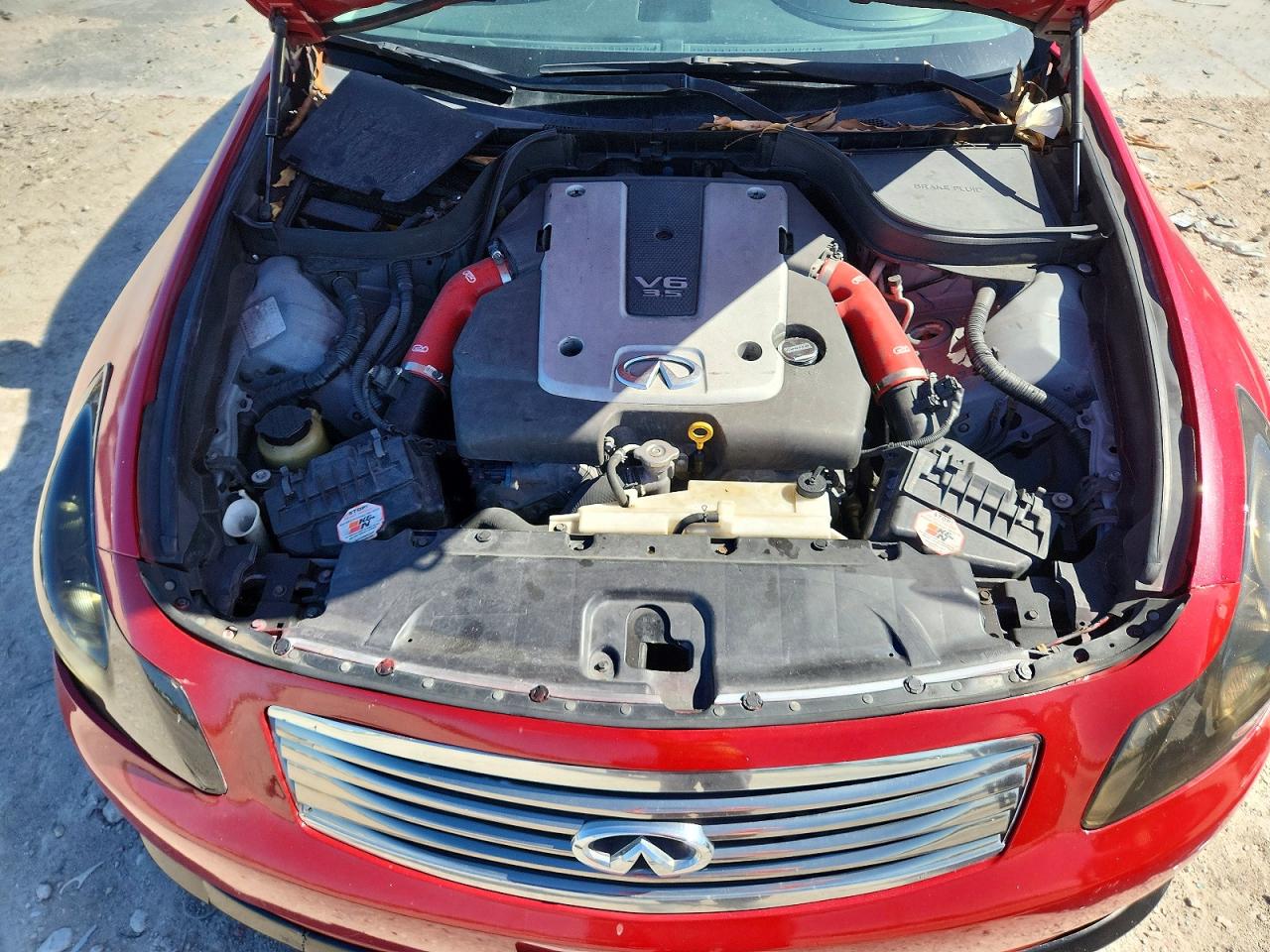 2007 Infiniti G35 Base Red vin: JNKBV61E97M715061