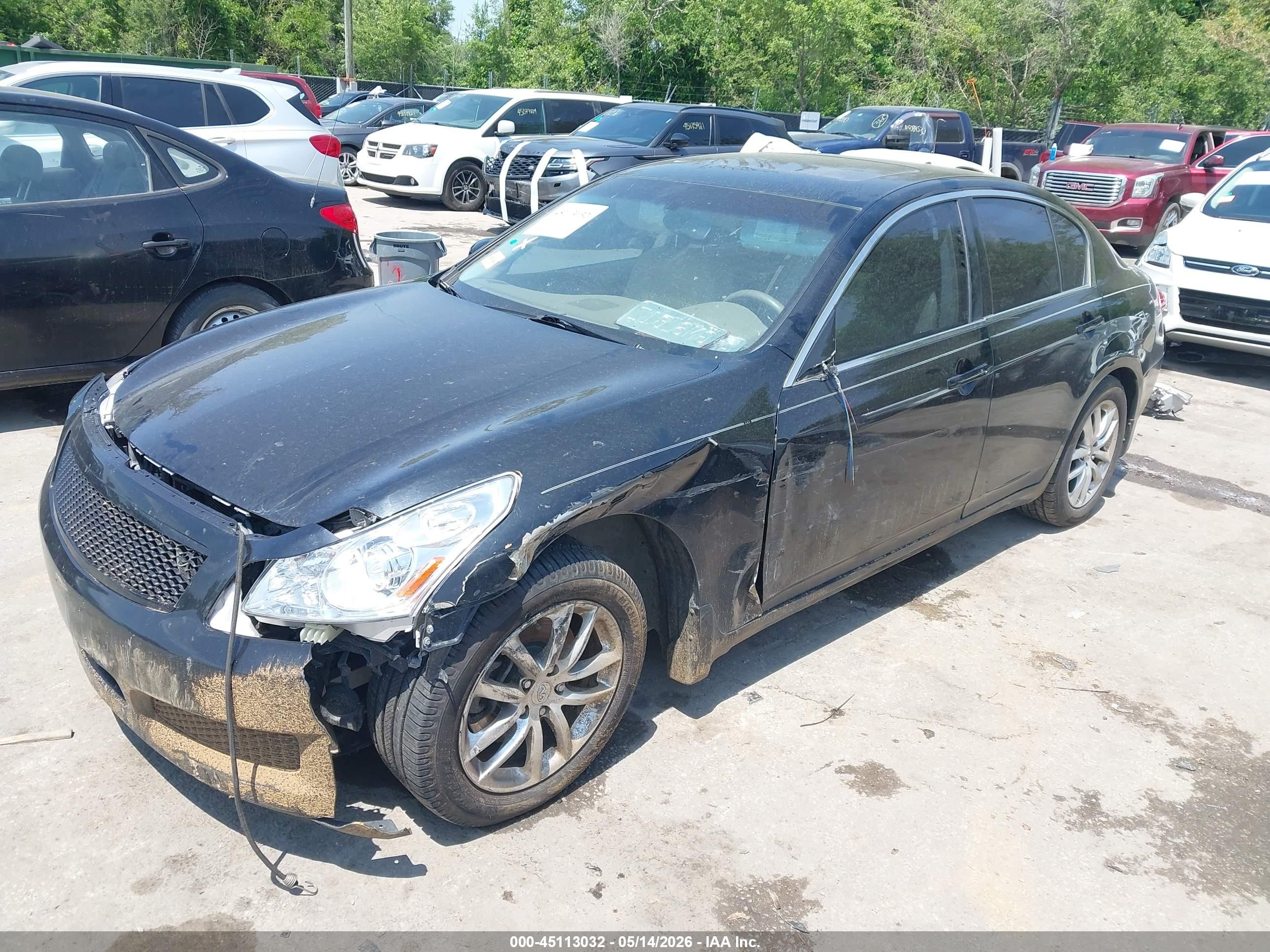 2007 Infiniti G35 Journey Black vin: JNKBV61E97M724231