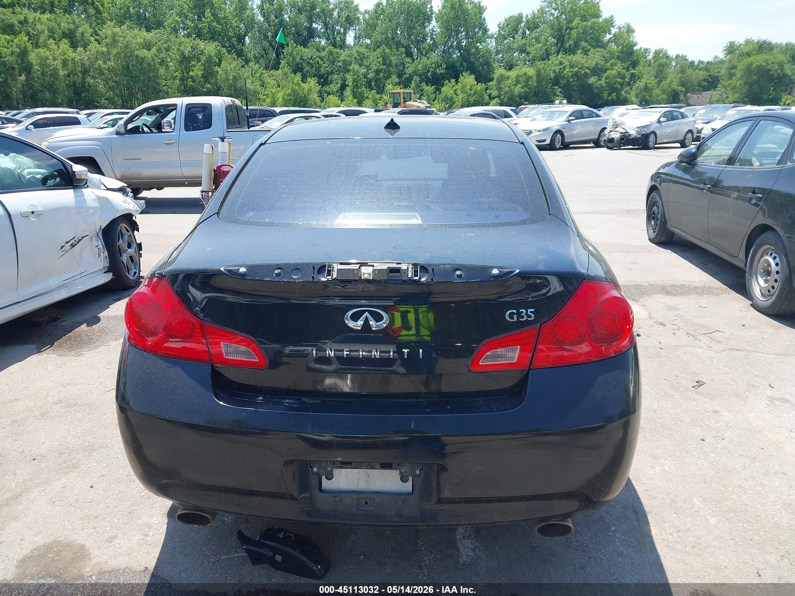 2007 Infiniti G35 Journey Black vin: JNKBV61E97M724231