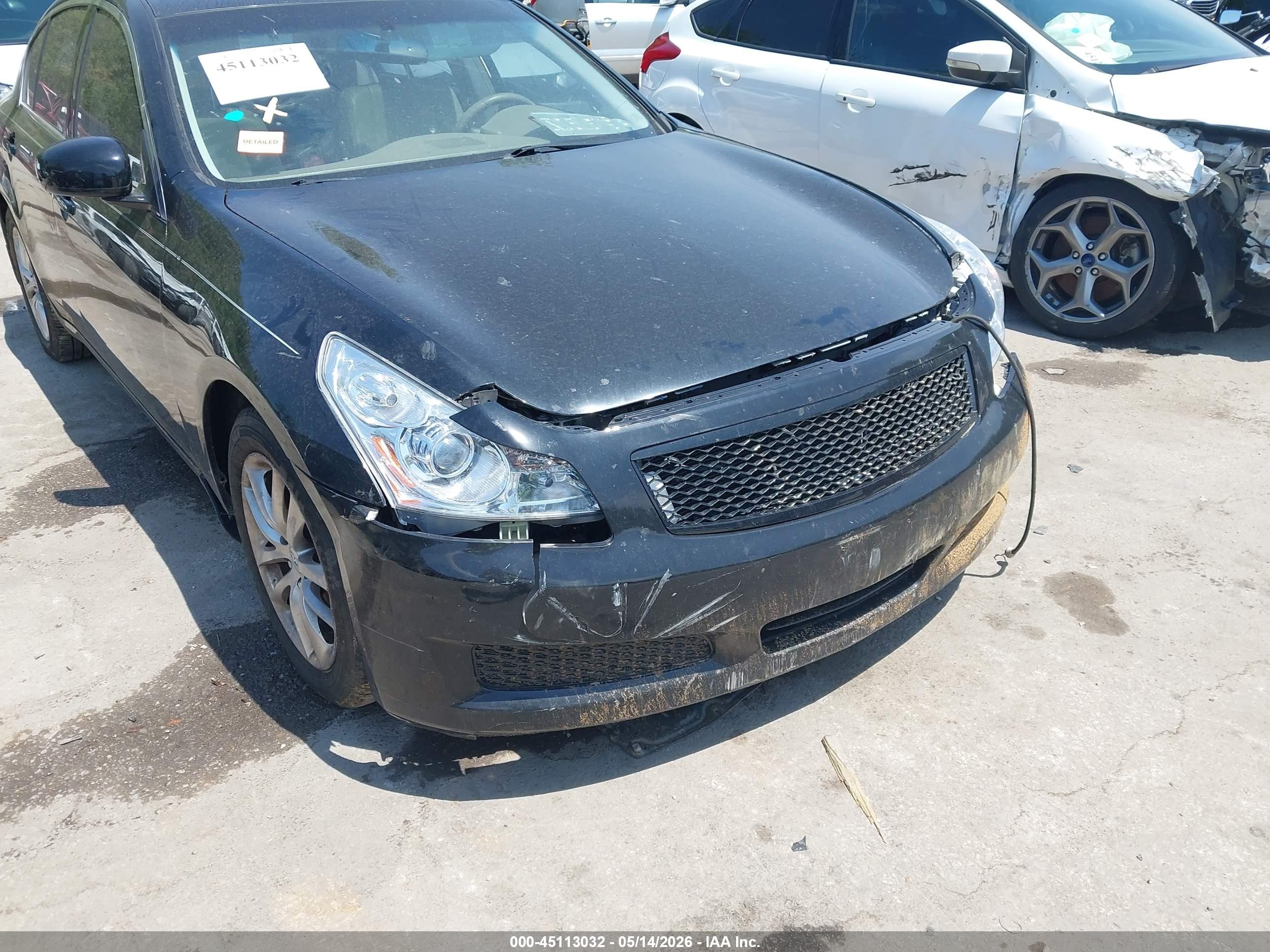 2007 Infiniti G35 Journey Black vin: JNKBV61E97M724231