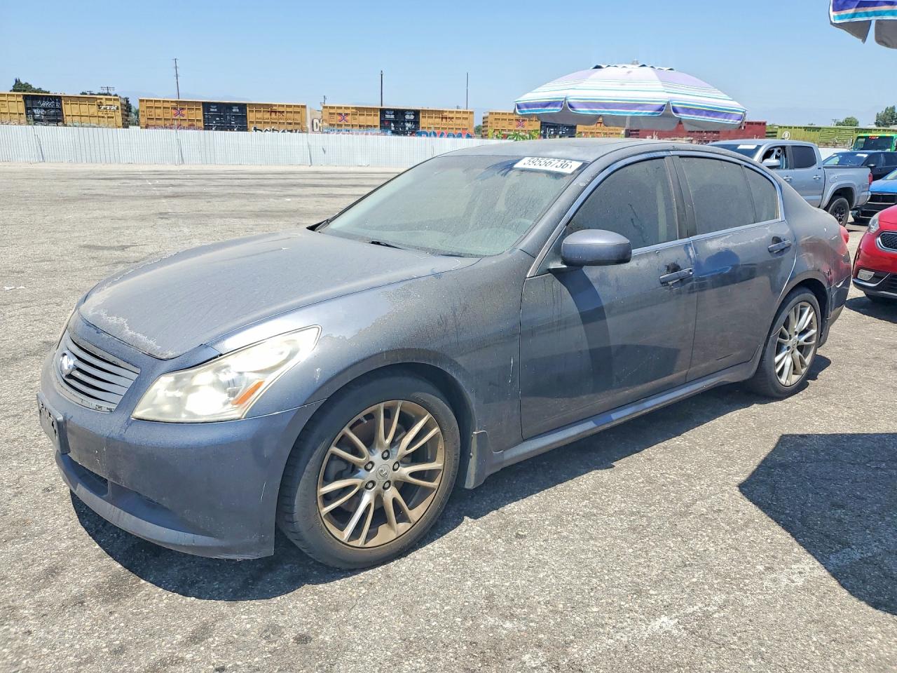 2008 Infiniti G35 Base Gray vin: JNKBV61E98M201020