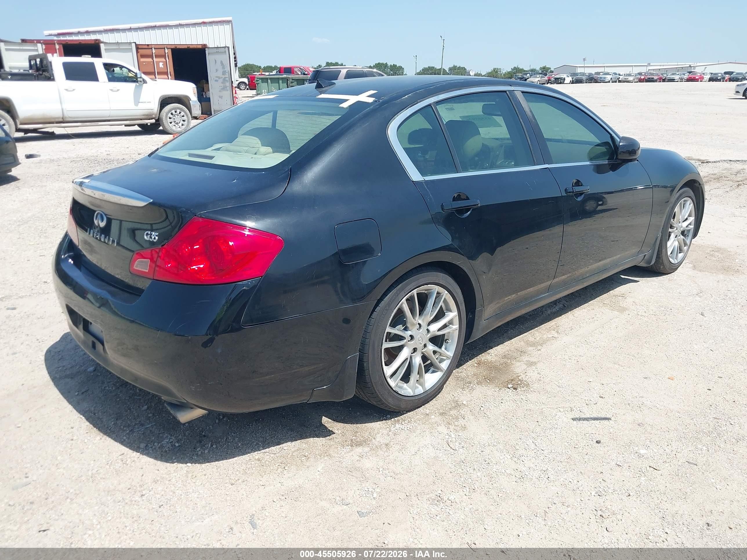 2008 Infiniti G35 Journey Black vin: JNKBV61EX8M204895