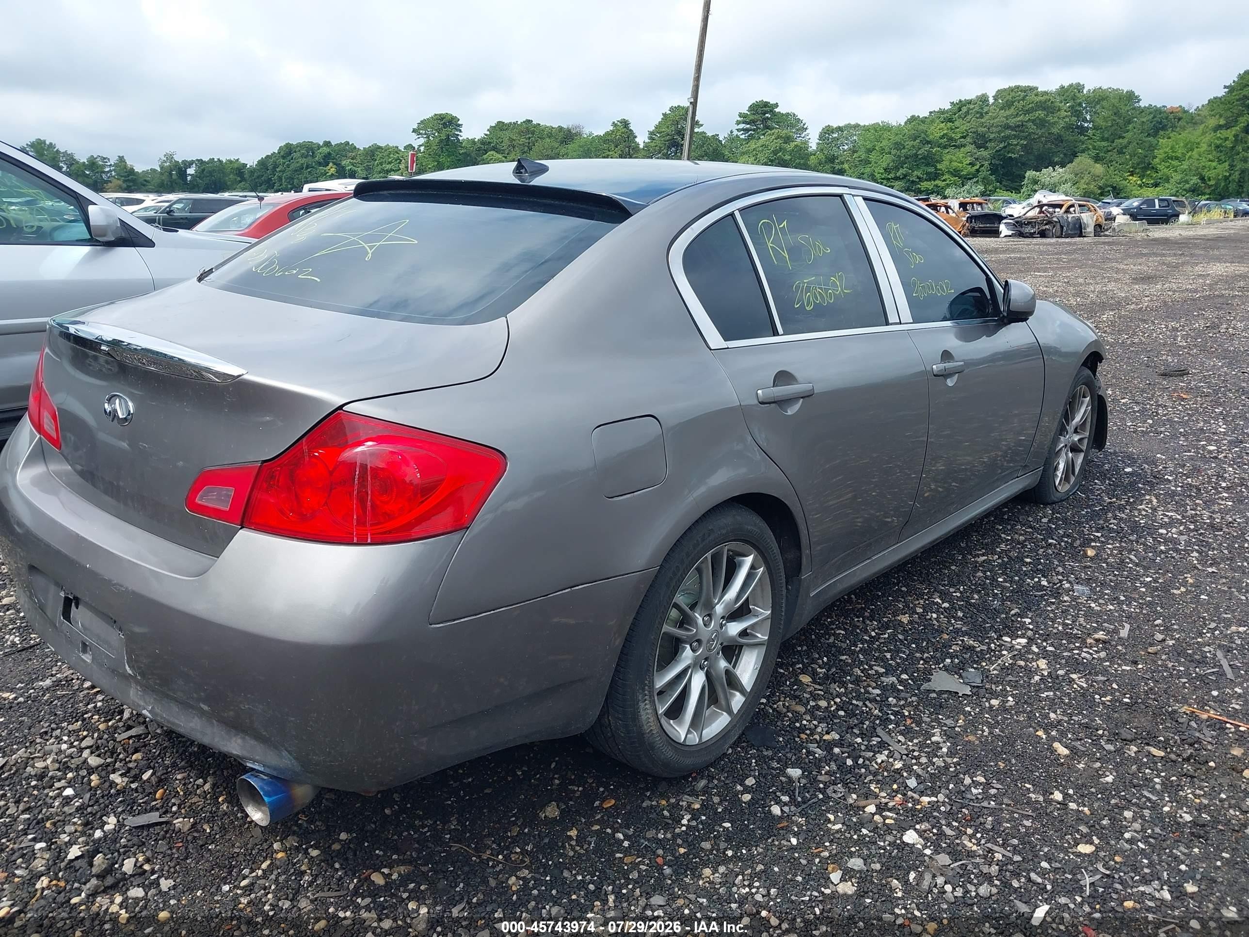 2008 Infiniti G35 Journey Серый vin: JNKBV61EX8M205660