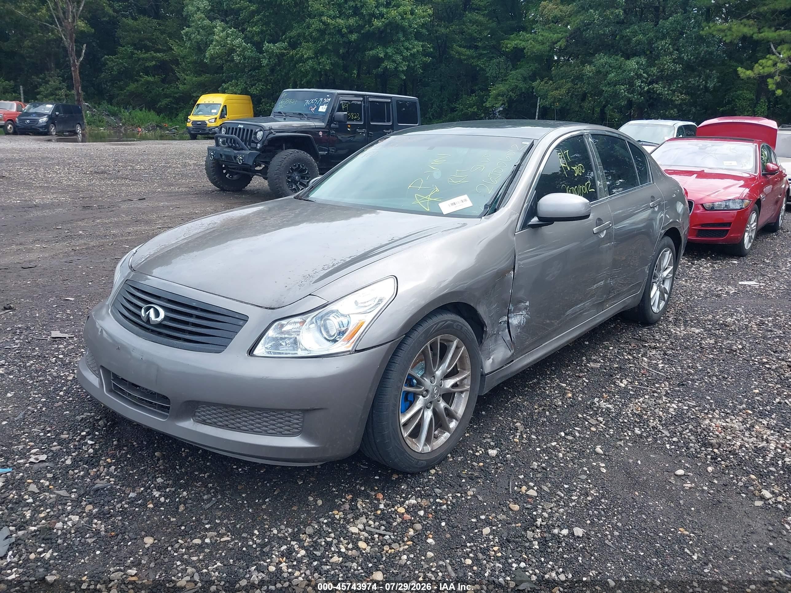 2008 Infiniti G35 Journey Серый vin: JNKBV61EX8M205660