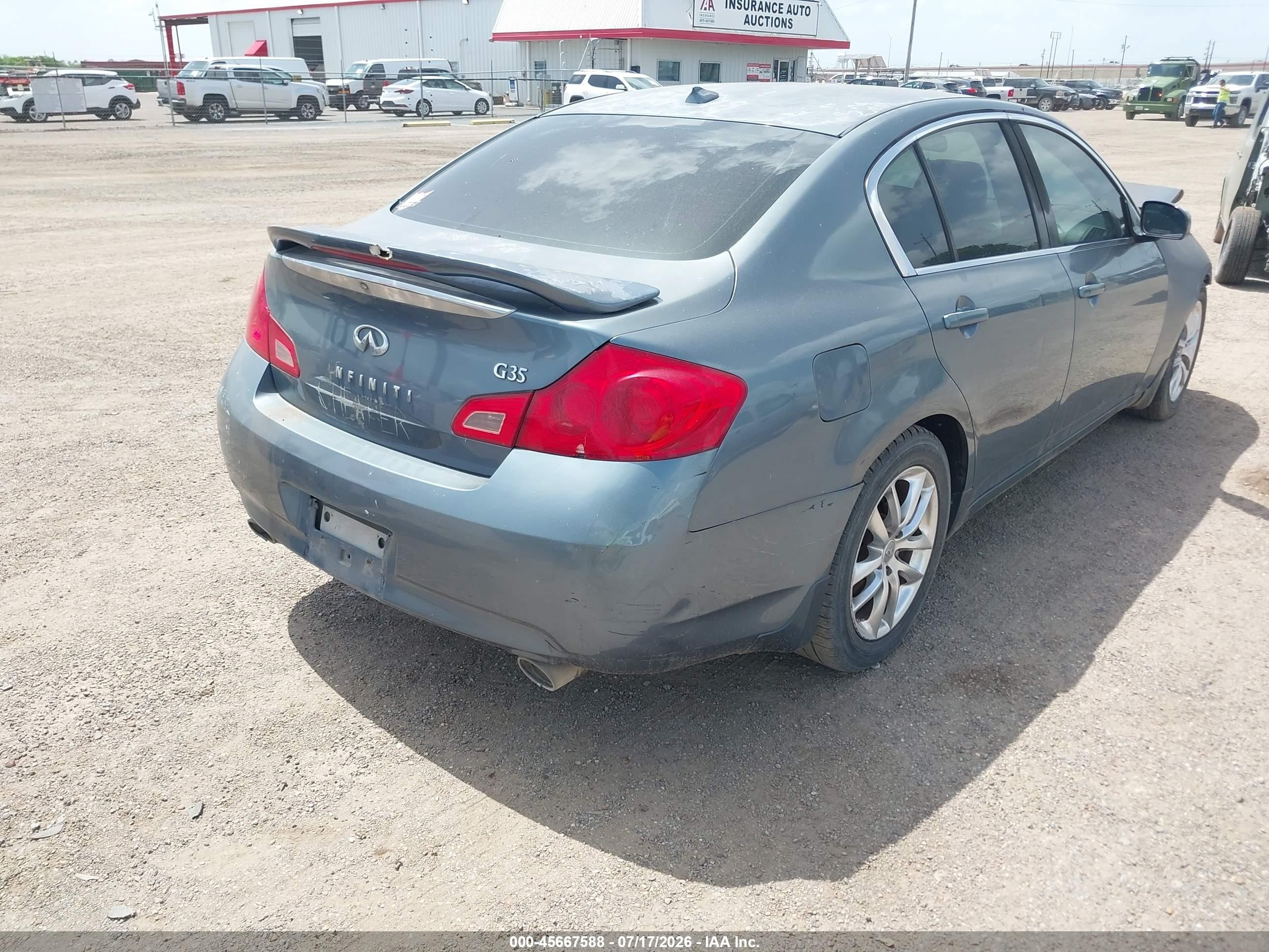 2008 Infiniti G35 Journey Light Blue vin: JNKBV61EX8M206632