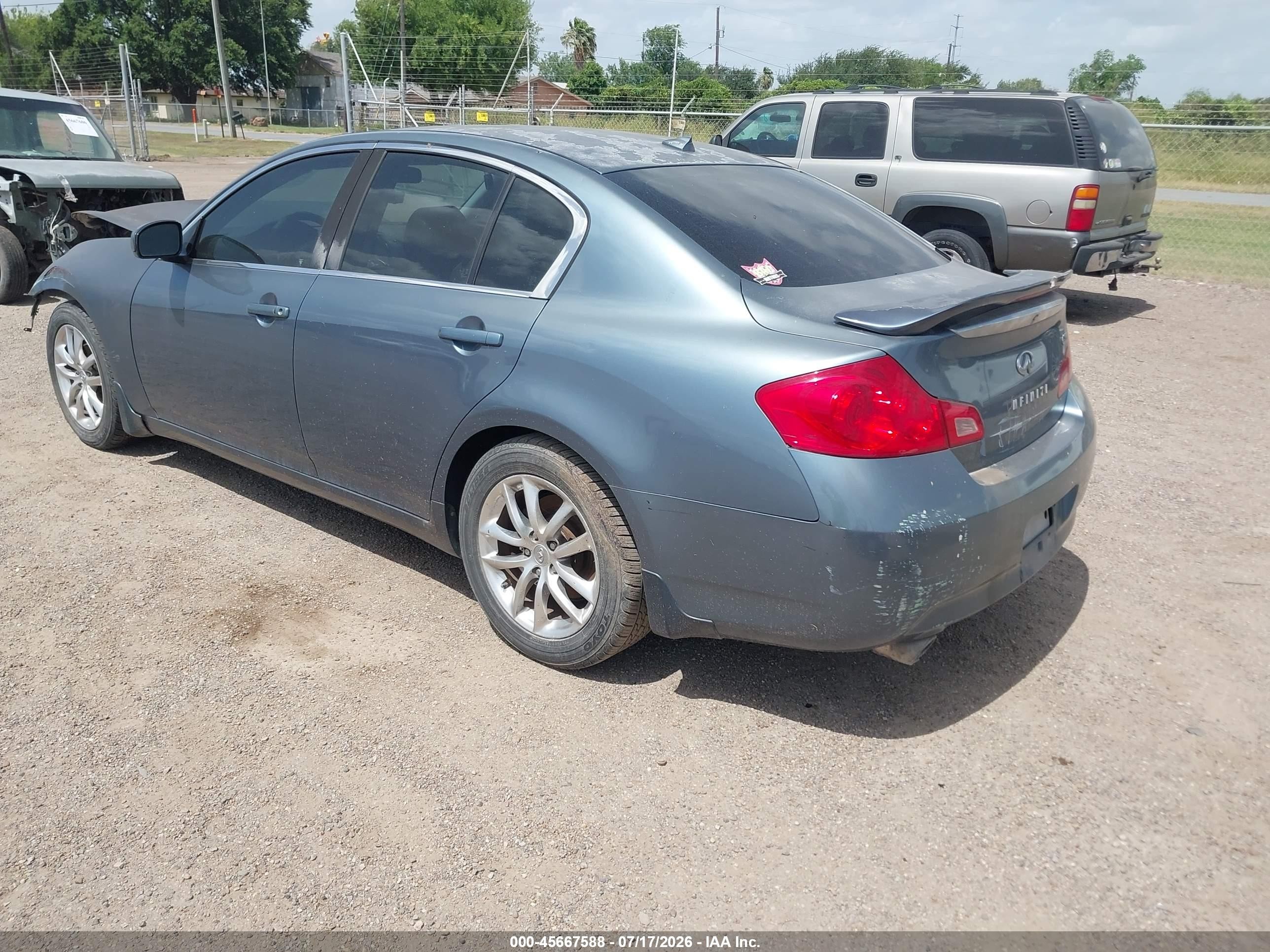 2008 Infiniti G35 Journey Light Blue vin: JNKBV61EX8M206632