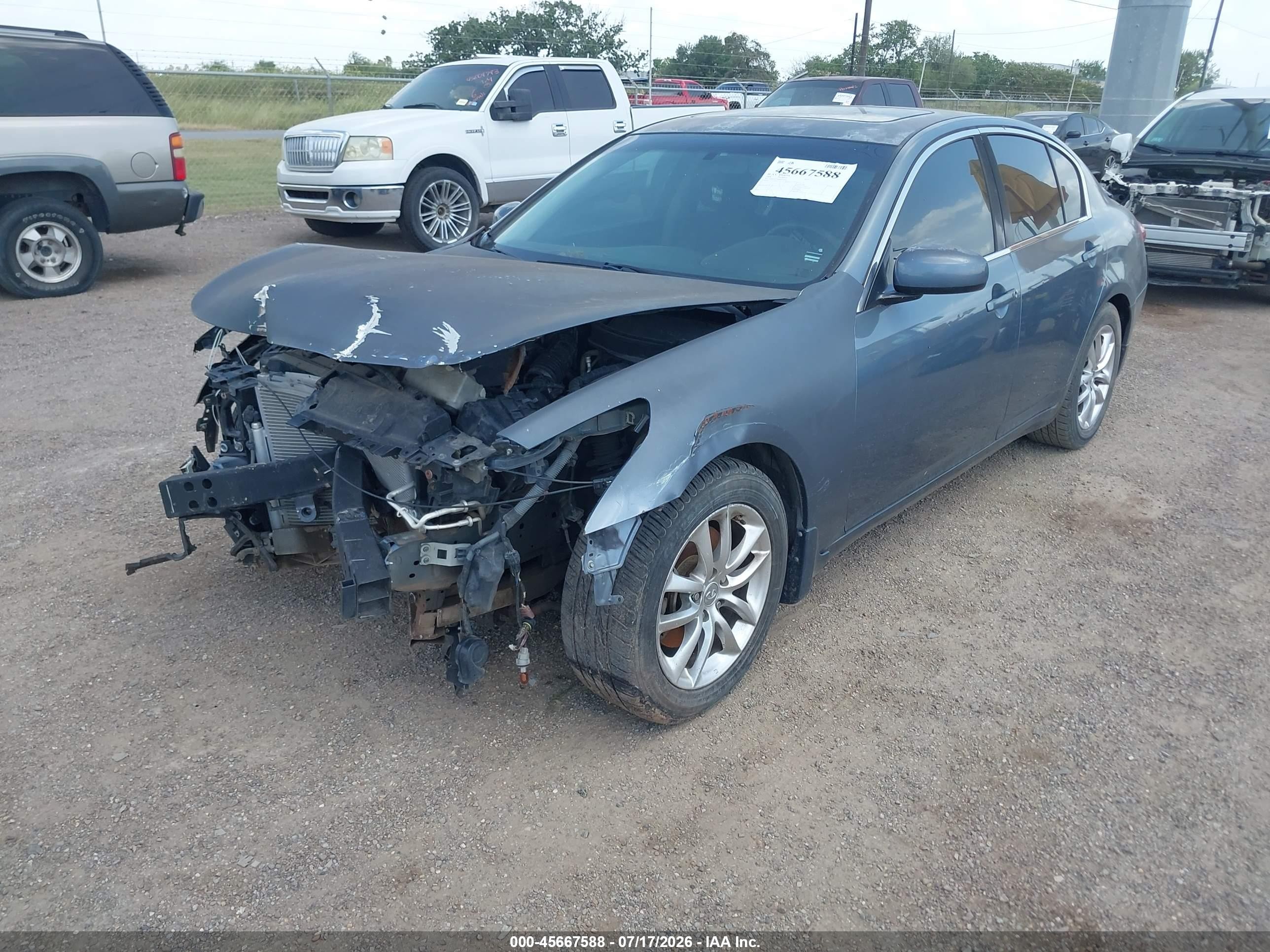 2008 Infiniti G35 Journey Light Blue vin: JNKBV61EX8M206632