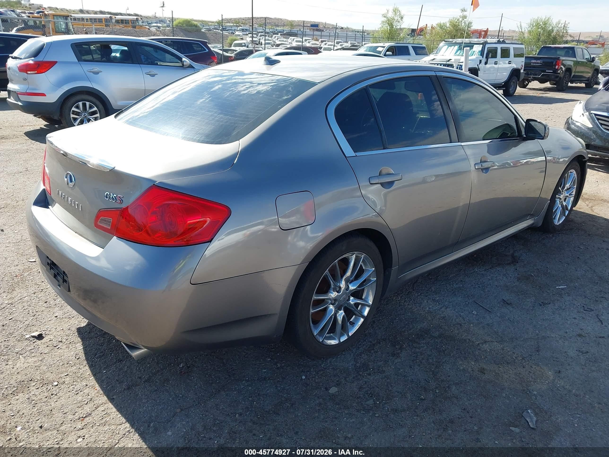 2008 Infiniti G35 Journey Tan vin: JNKBV61EX8M209921
