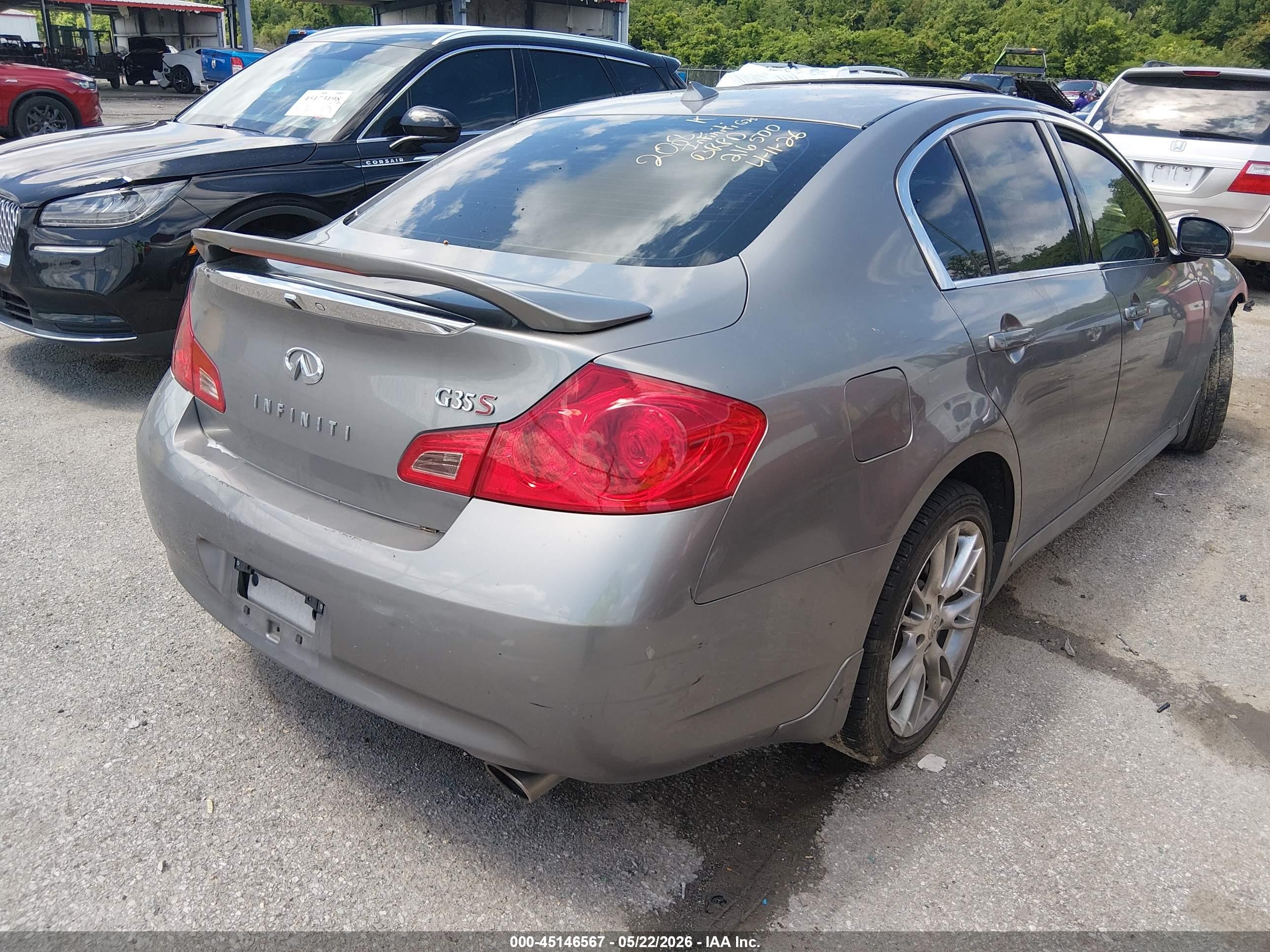2008 Infiniti G35 Journey Gray vin: JNKBV61EX8M216500