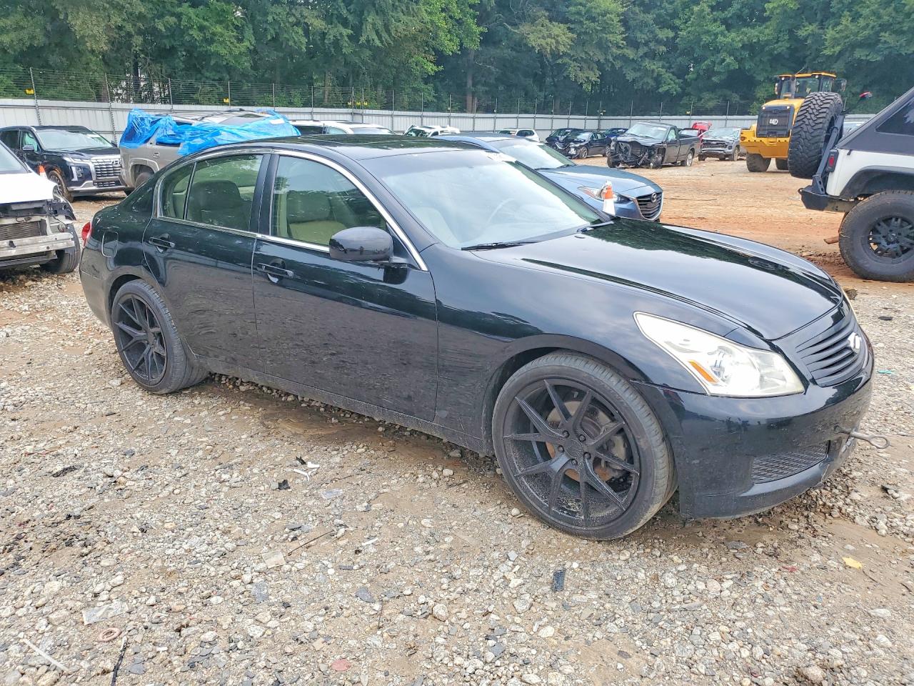 2008 Infiniti G35 Base Black vin: JNKBV61EX8M218019