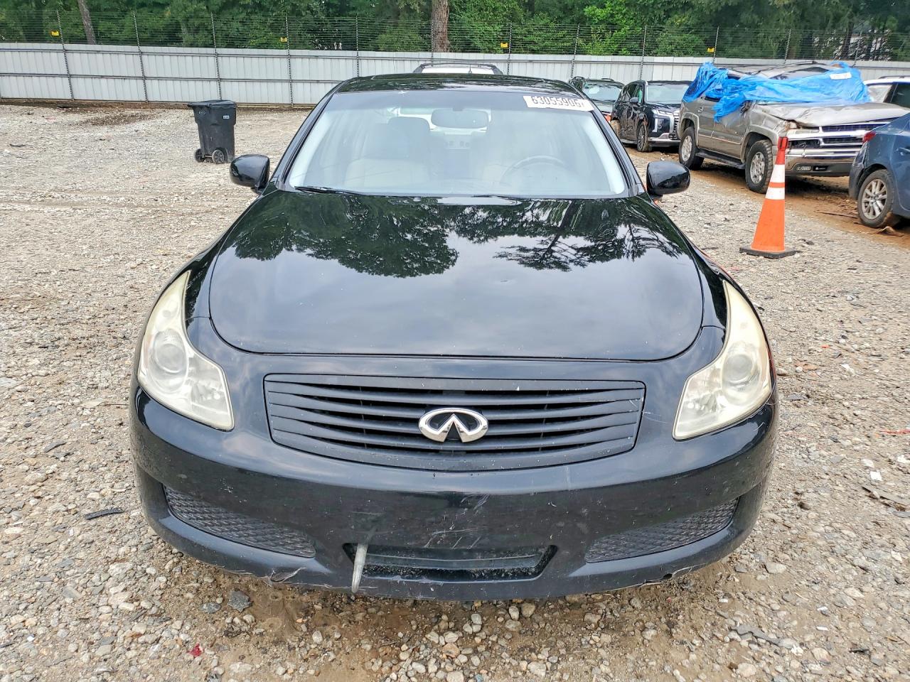 2008 Infiniti G35 Base Black vin: JNKBV61EX8M218019