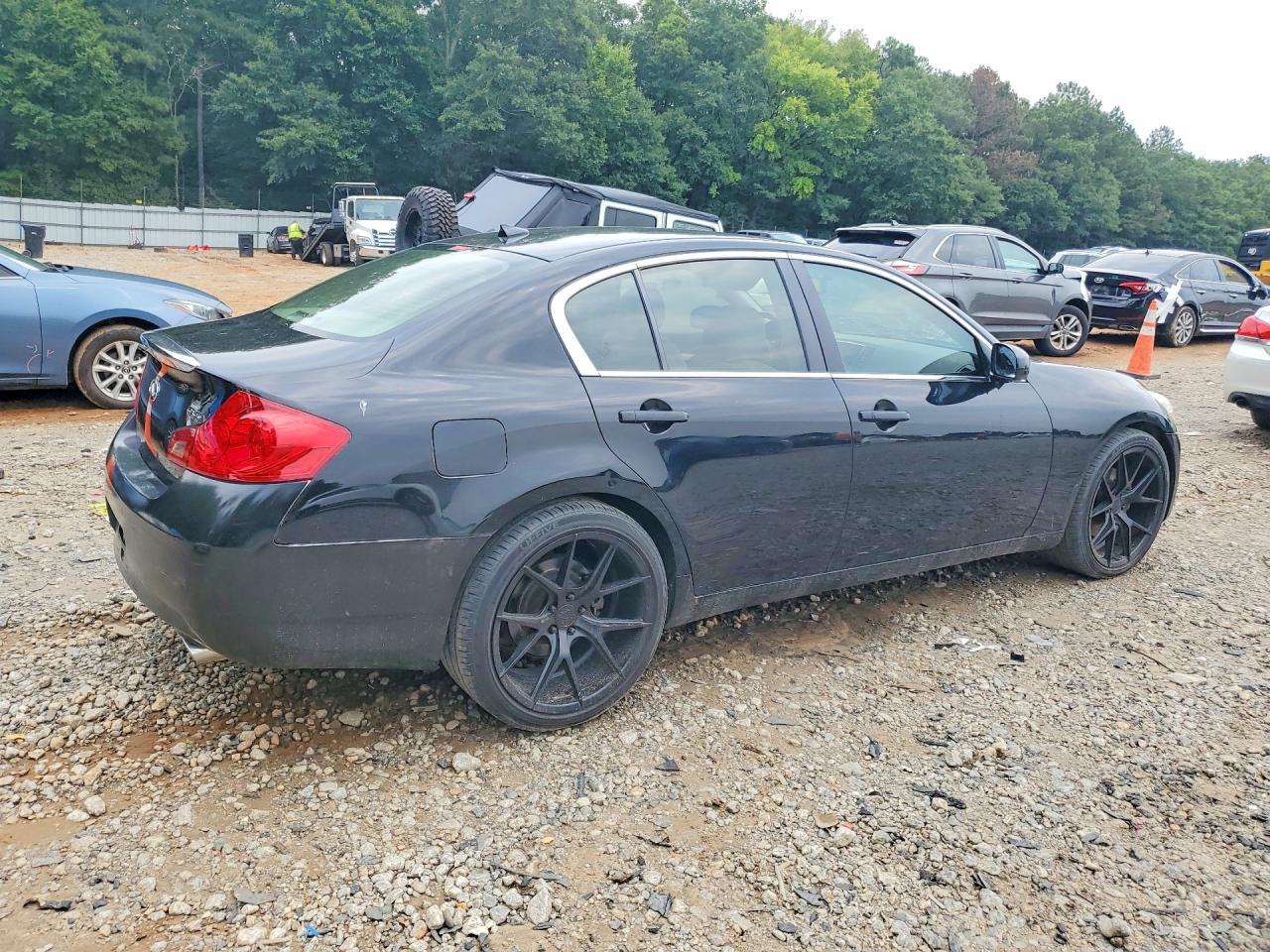 2008 Infiniti G35 Base Black vin: JNKBV61EX8M218019