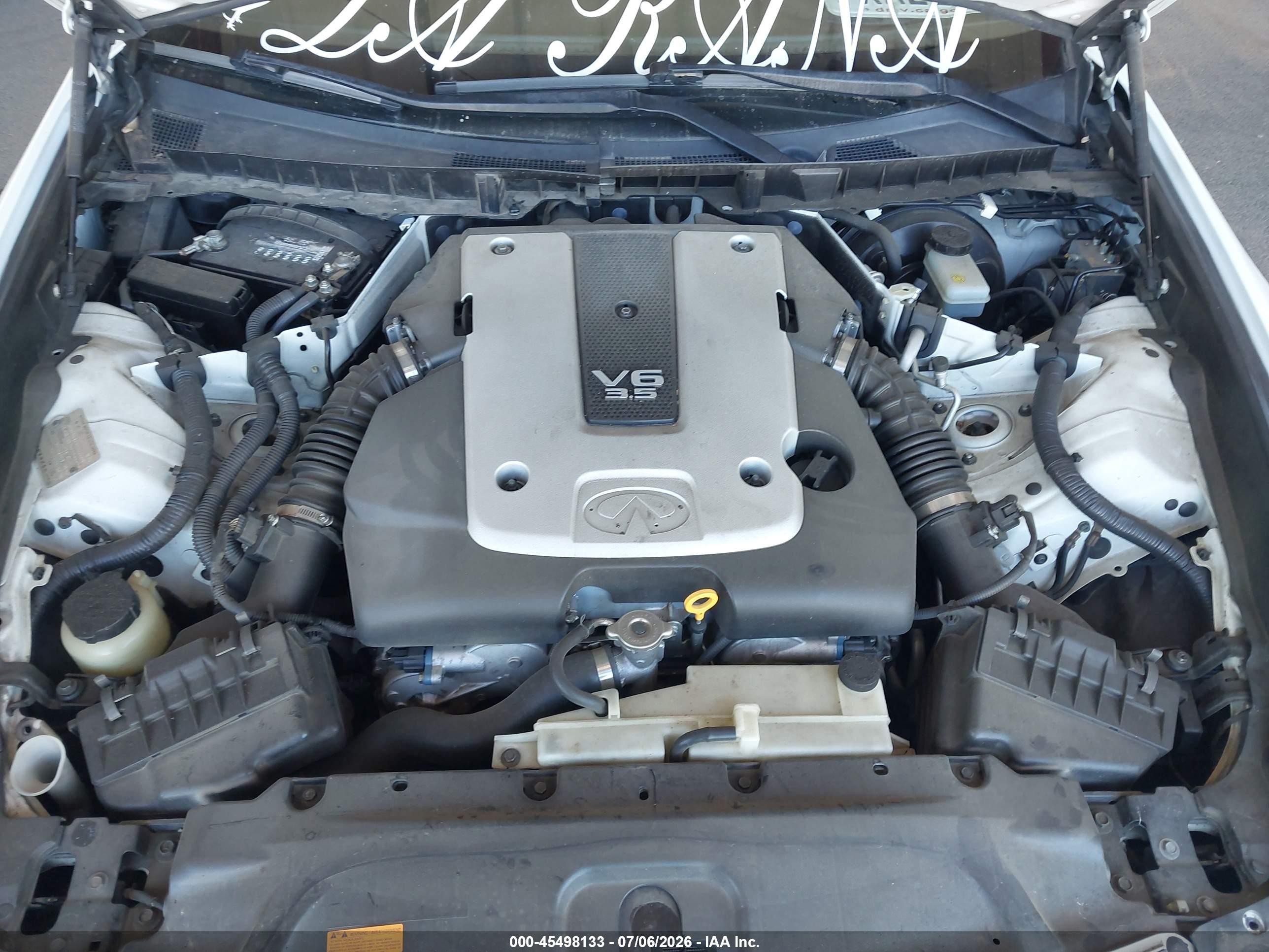 2008 Infiniti G35   White vin: JNKBV61EX8M220045