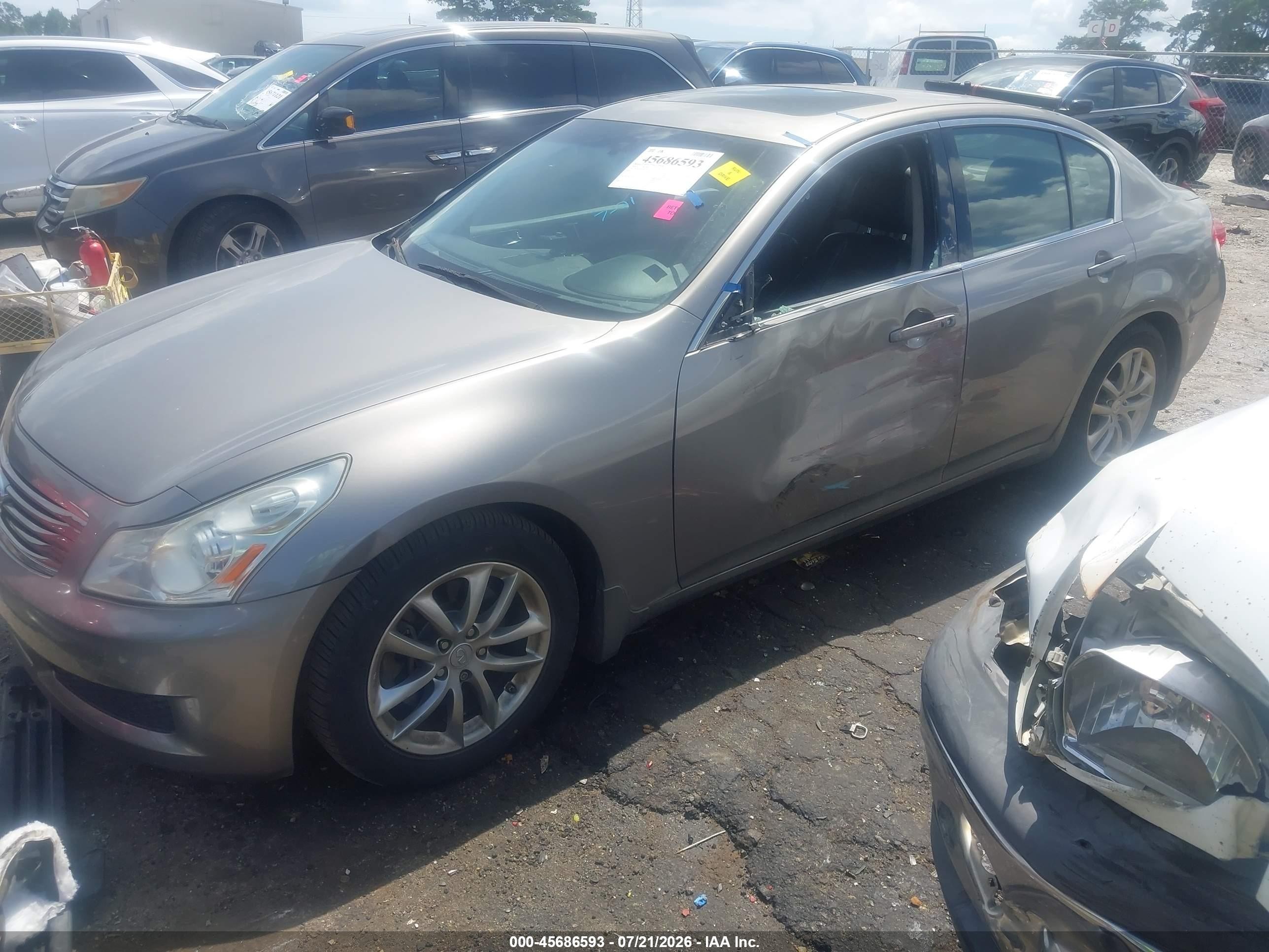 2008 Infiniti G35 Journey Gray vin: JNKBV61EX8M226508