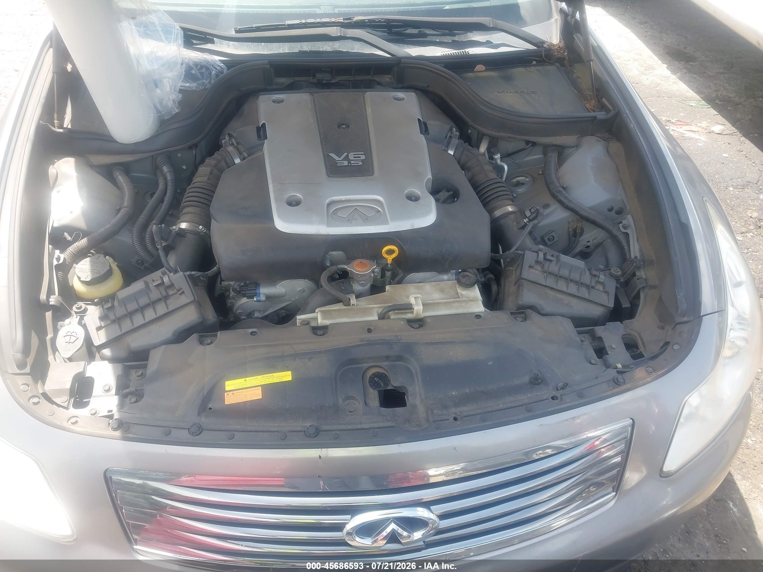 2008 Infiniti G35 Journey Gray vin: JNKBV61EX8M226508