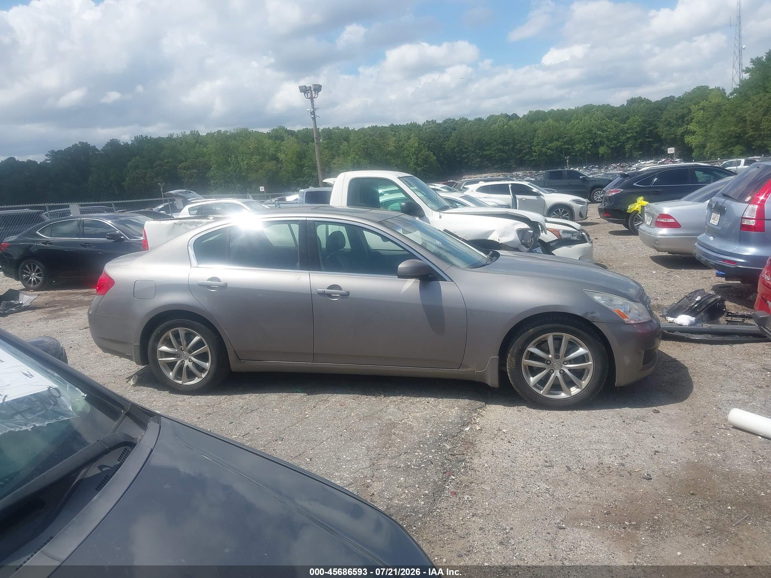 2008 Infiniti G35 Journey Gray vin: JNKBV61EX8M226508