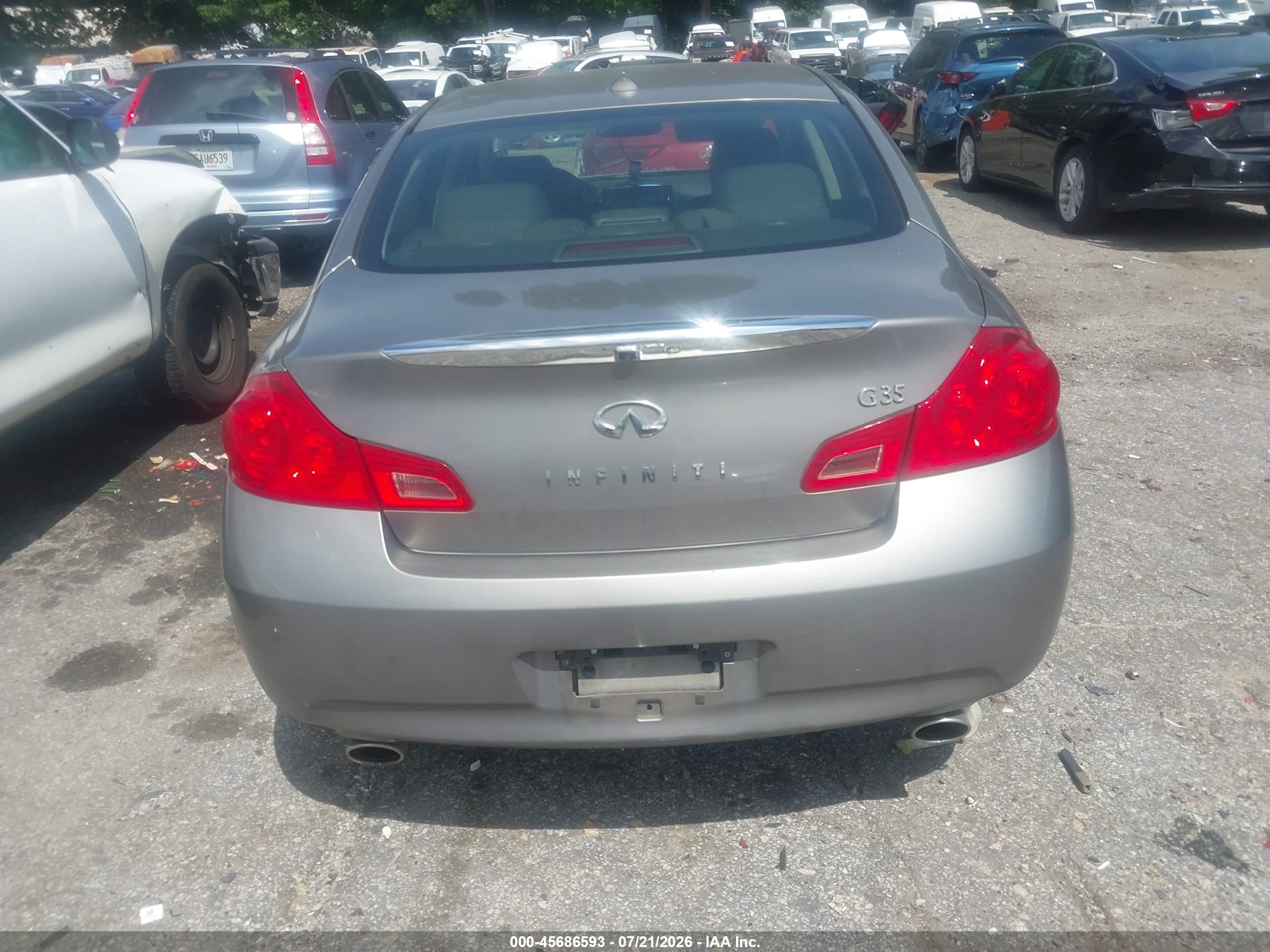 2008 Infiniti G35 Journey Gray vin: JNKBV61EX8M226508