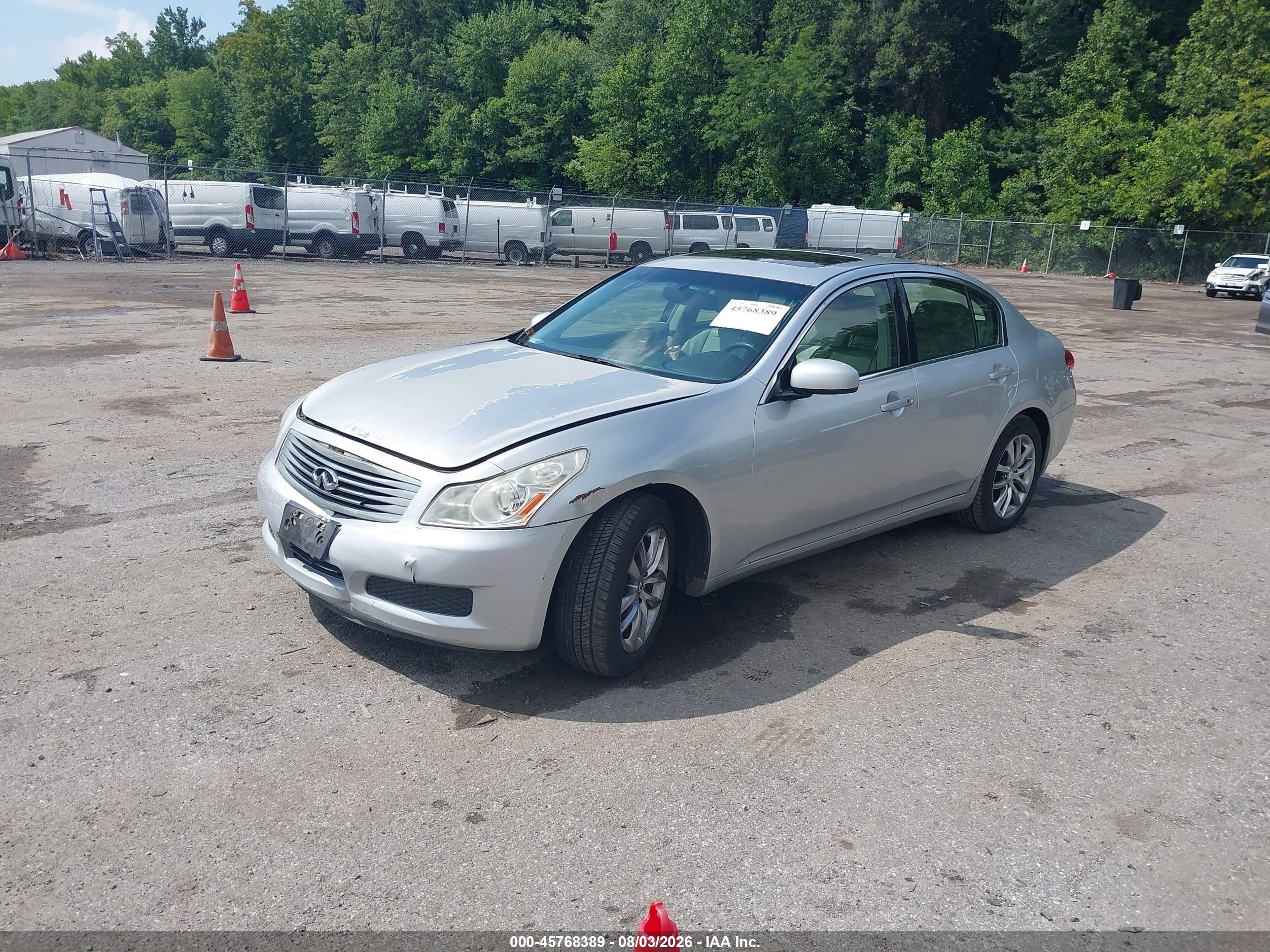 2007 Infiniti G35x   Silver vin: JNKBV61F07M815641