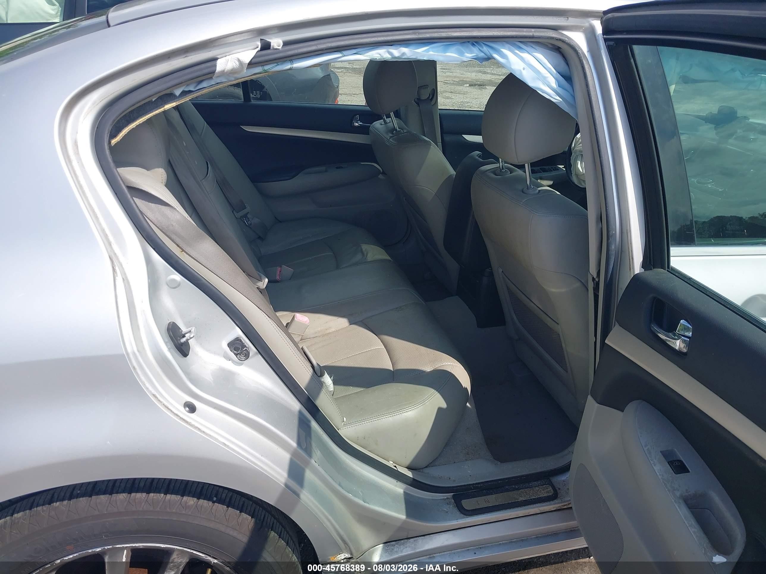 2007 Infiniti G35x   Silver vin: JNKBV61F07M815641