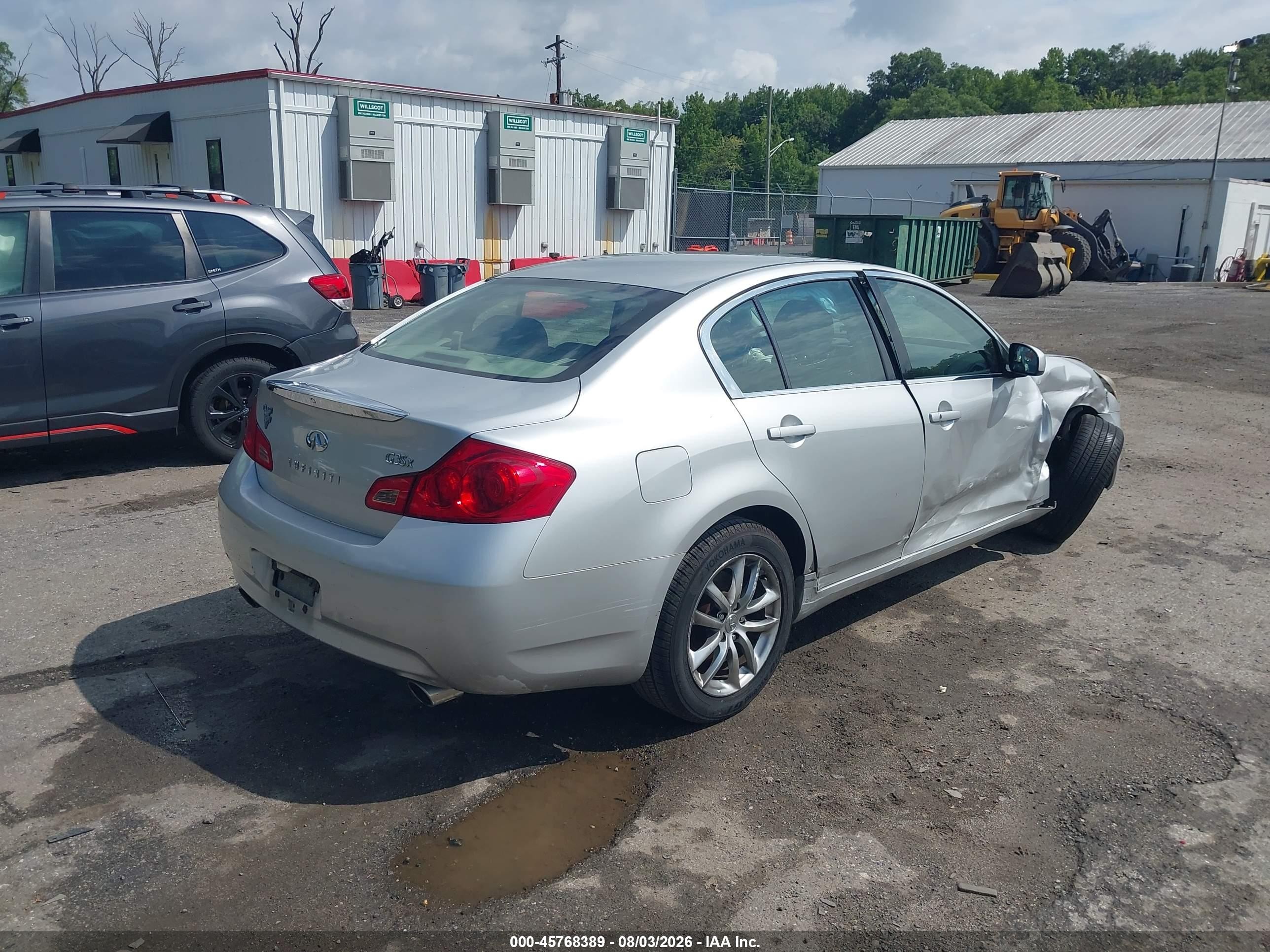 2007 Infiniti G35x   Silver vin: JNKBV61F07M815641
