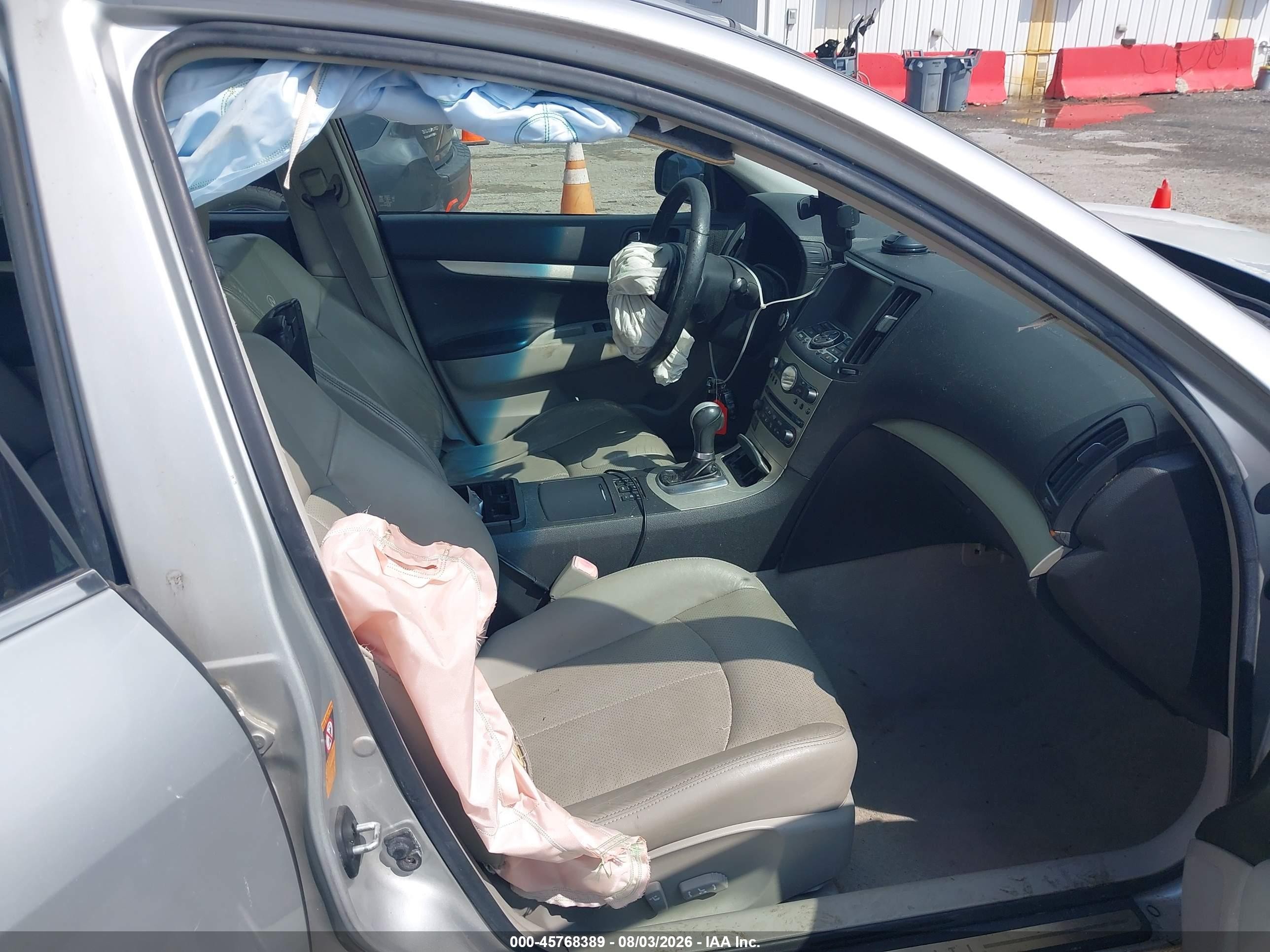 2007 Infiniti G35x   Silver vin: JNKBV61F07M815641