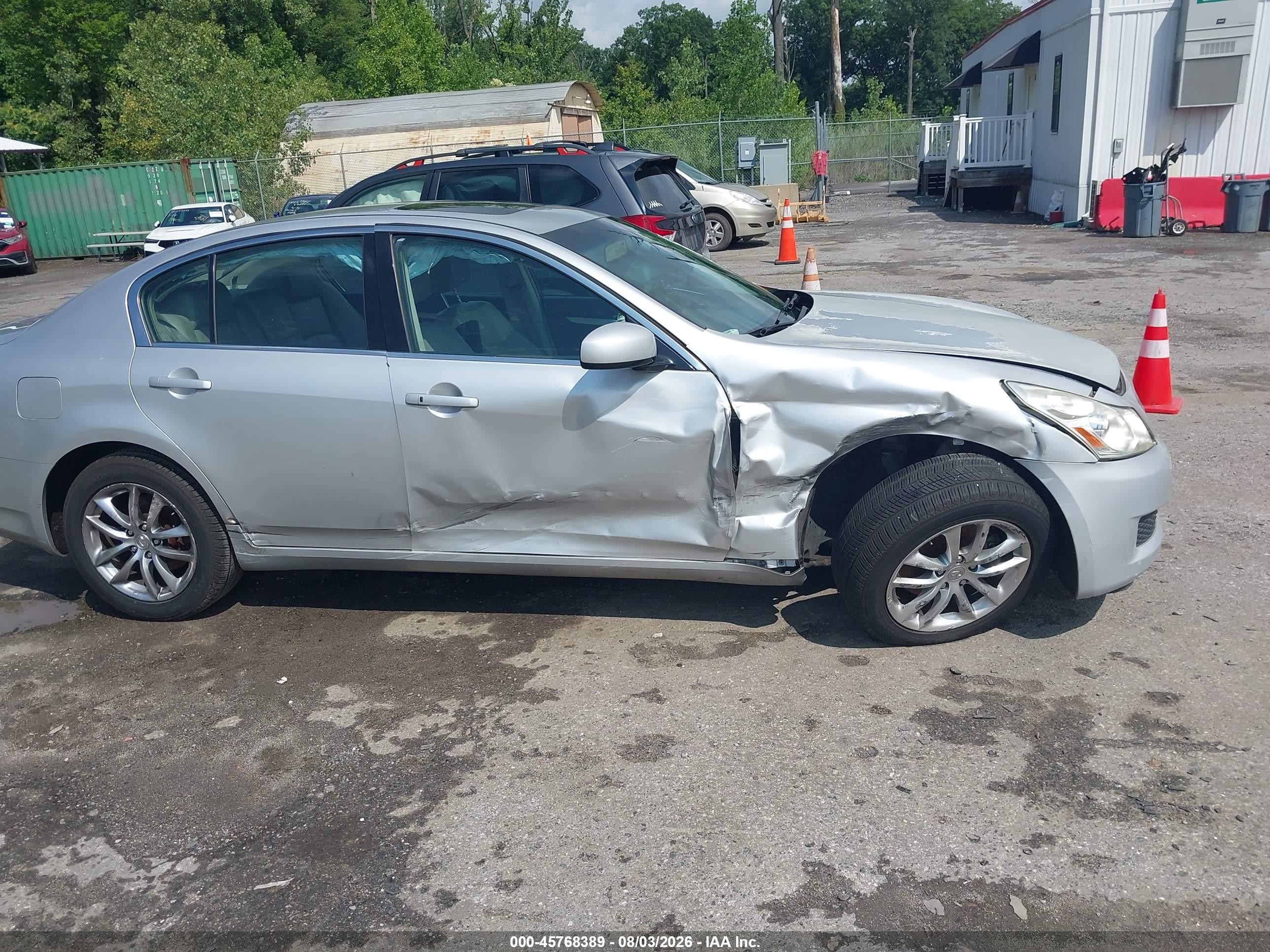 2007 Infiniti G35x   Silver vin: JNKBV61F07M815641