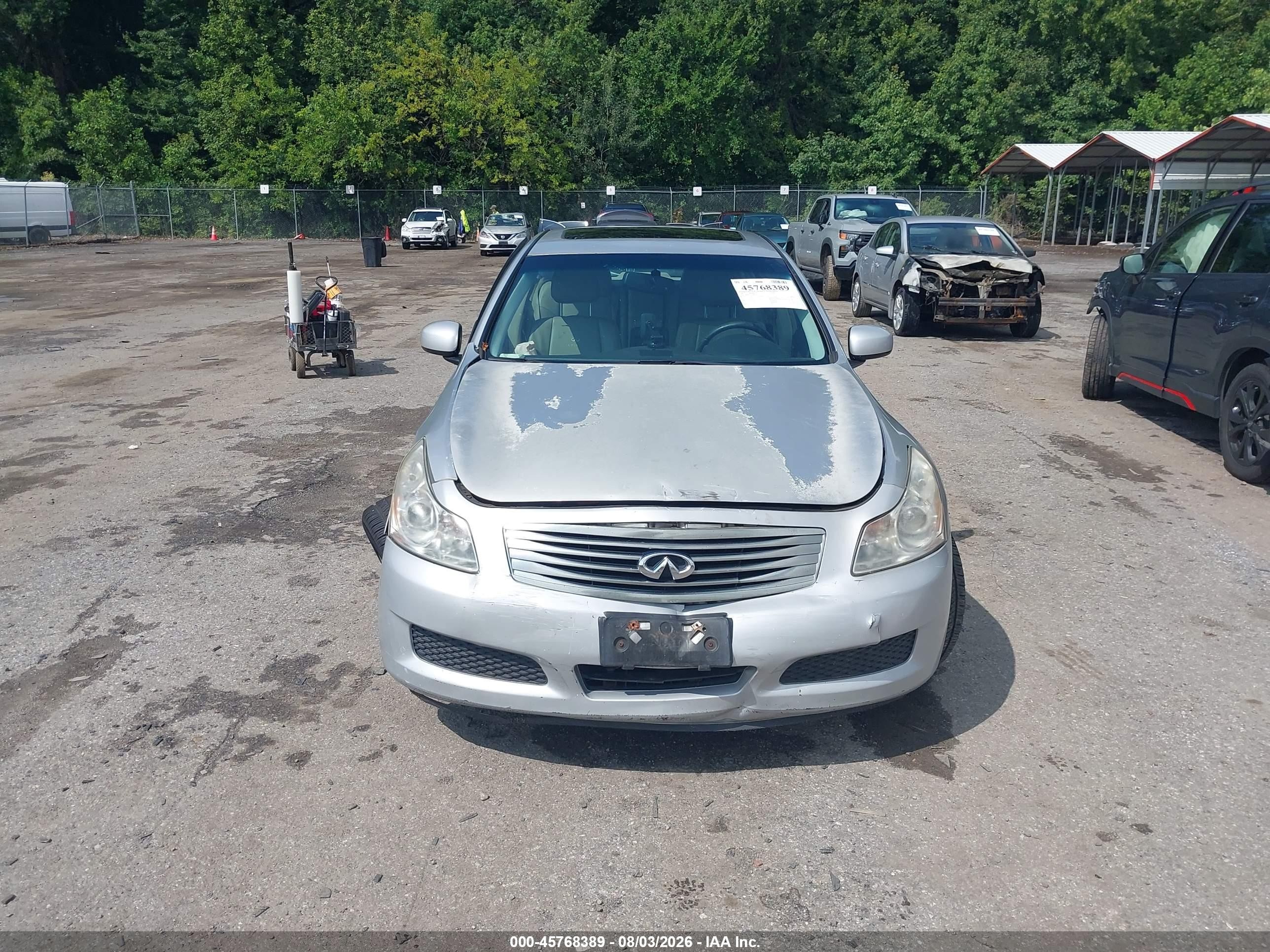 2007 Infiniti G35x   Silver vin: JNKBV61F07M815641