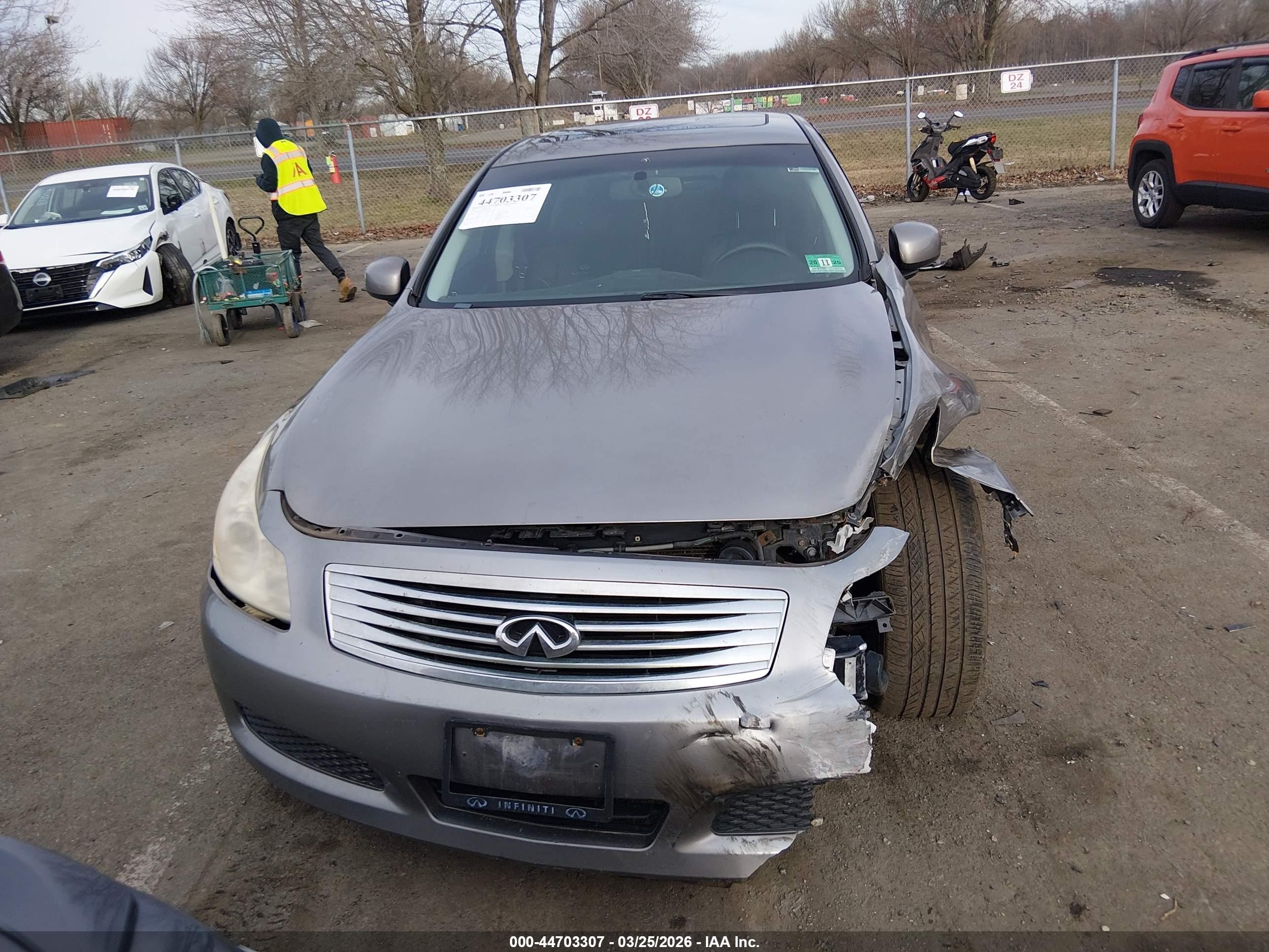 2008 Infiniti G35x Gray vin: JNKBV61F08M251295