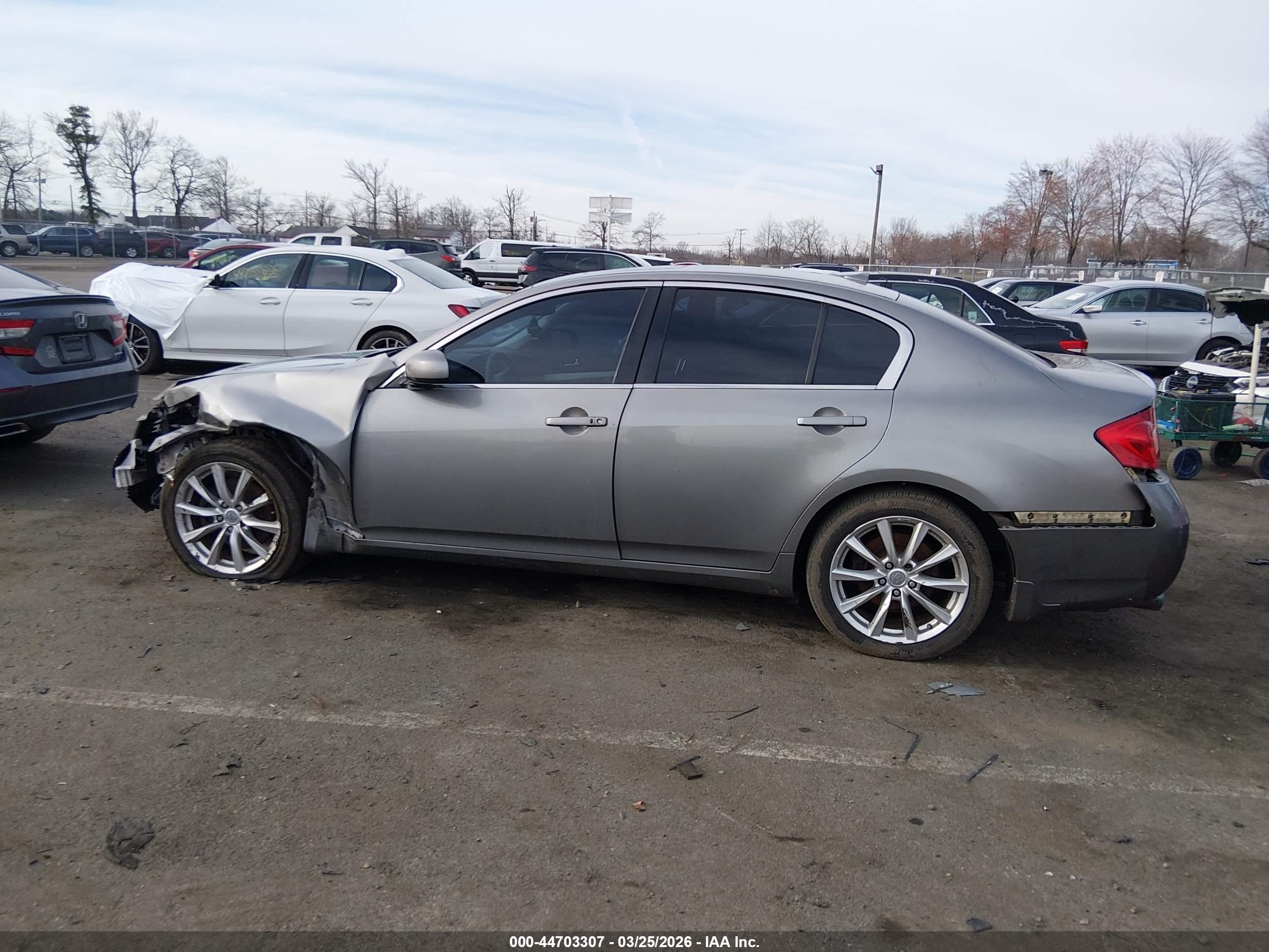 2008 Infiniti G35x Gray vin: JNKBV61F08M251295