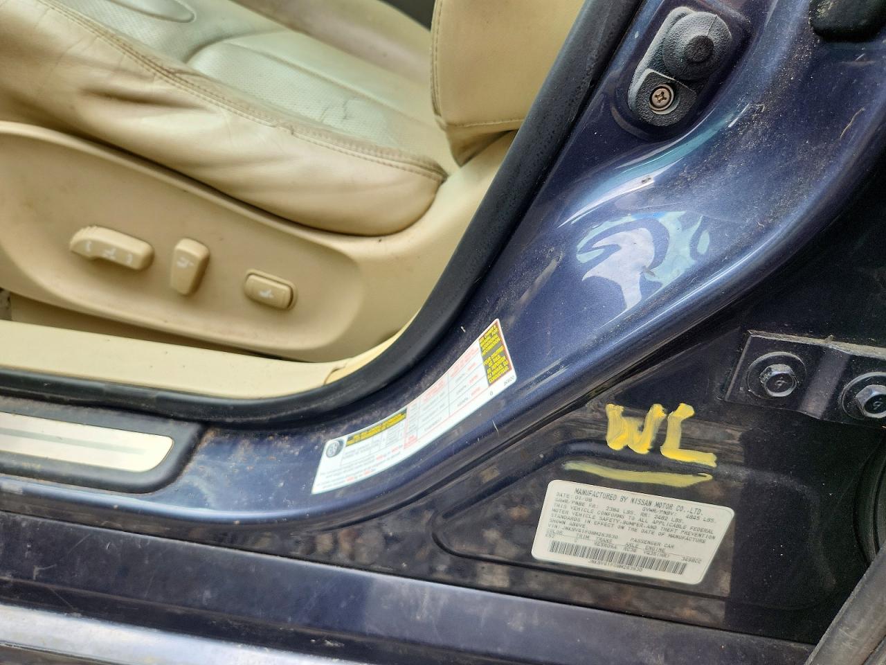 2008 Infiniti G35 X Синий vin: JNKBV61F08M263530