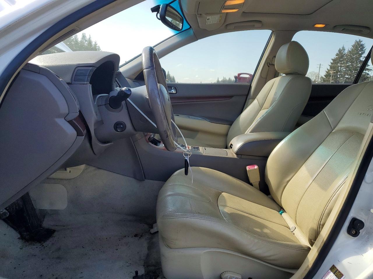 2007 Infiniti G35 X White vin: JNKBV61F17M809248