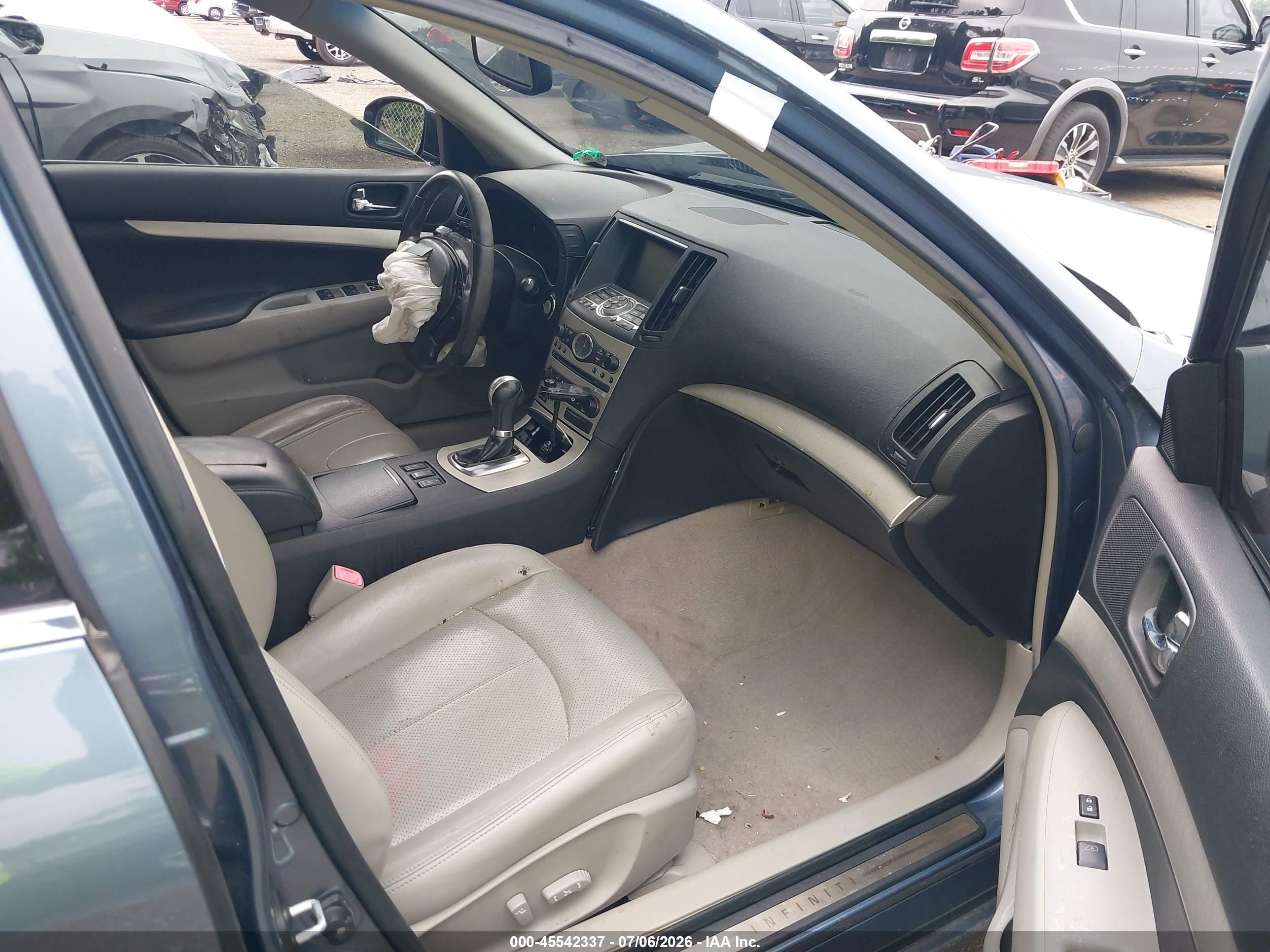 2007 Infiniti G35x Light Blue vin: JNKBV61F17M809878