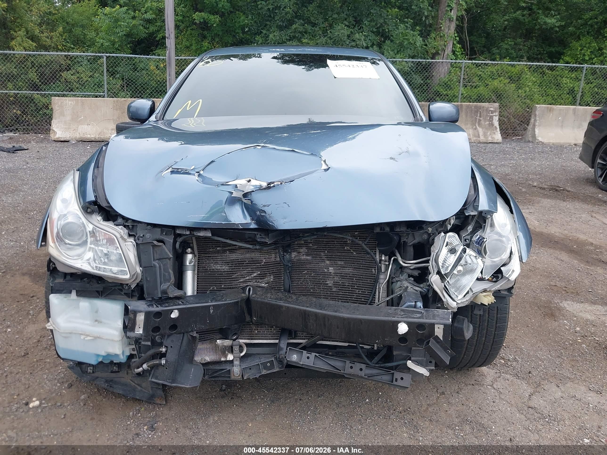 2007 Infiniti G35x Light Blue vin: JNKBV61F17M809878
