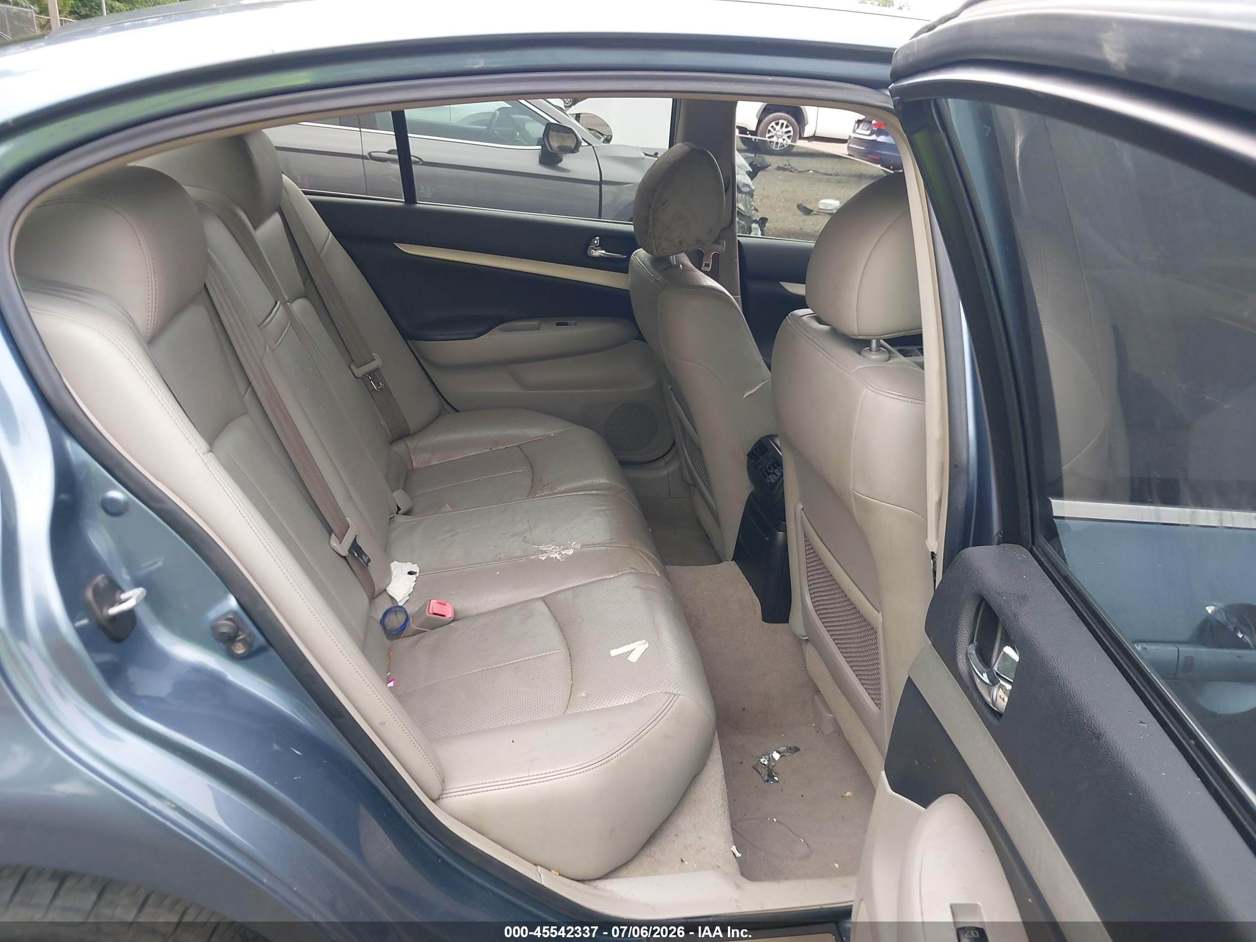 2007 Infiniti G35x Light Blue vin: JNKBV61F17M809878