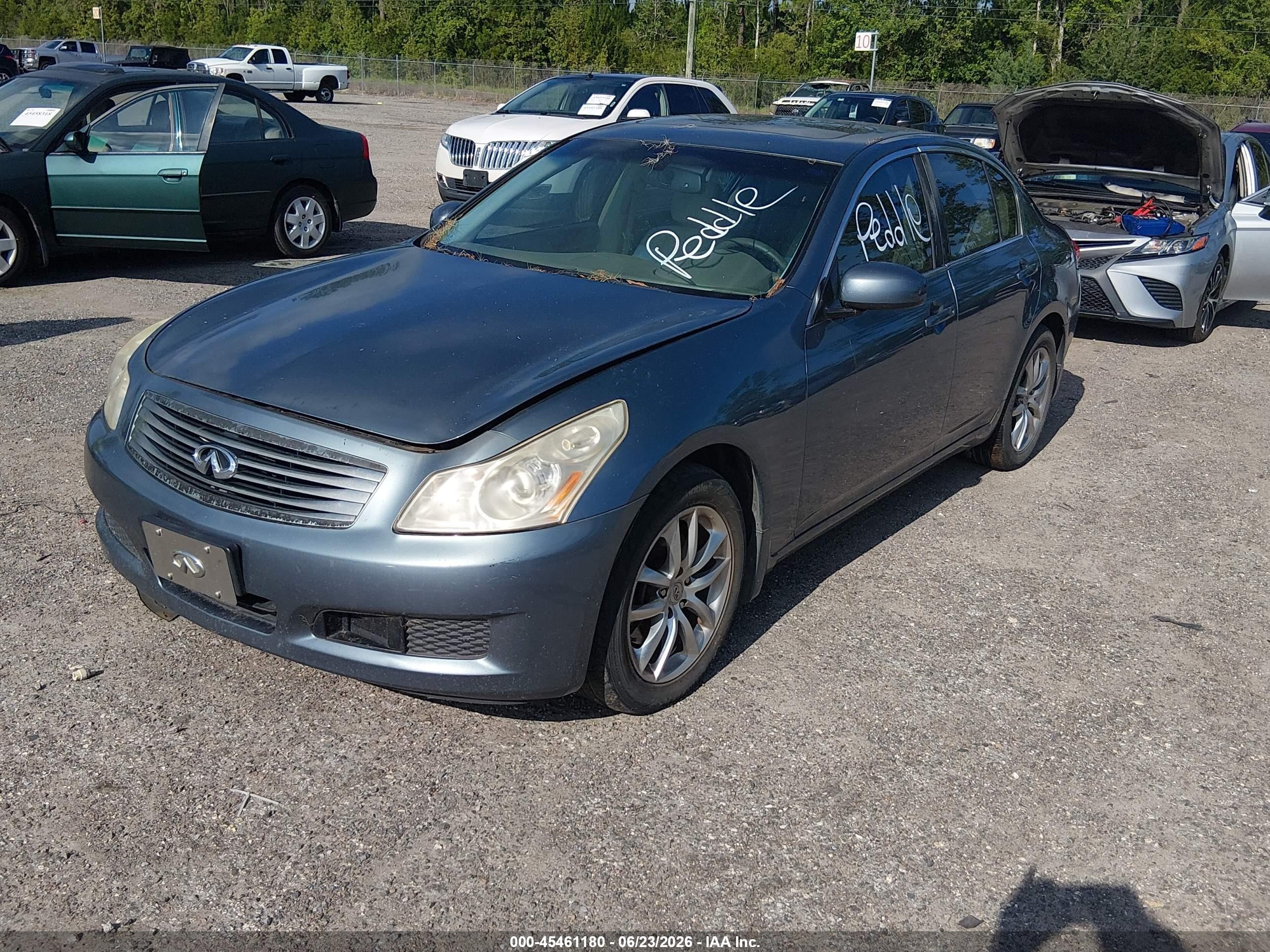 2007 Infiniti G35x   Blue vin: JNKBV61F17M813994