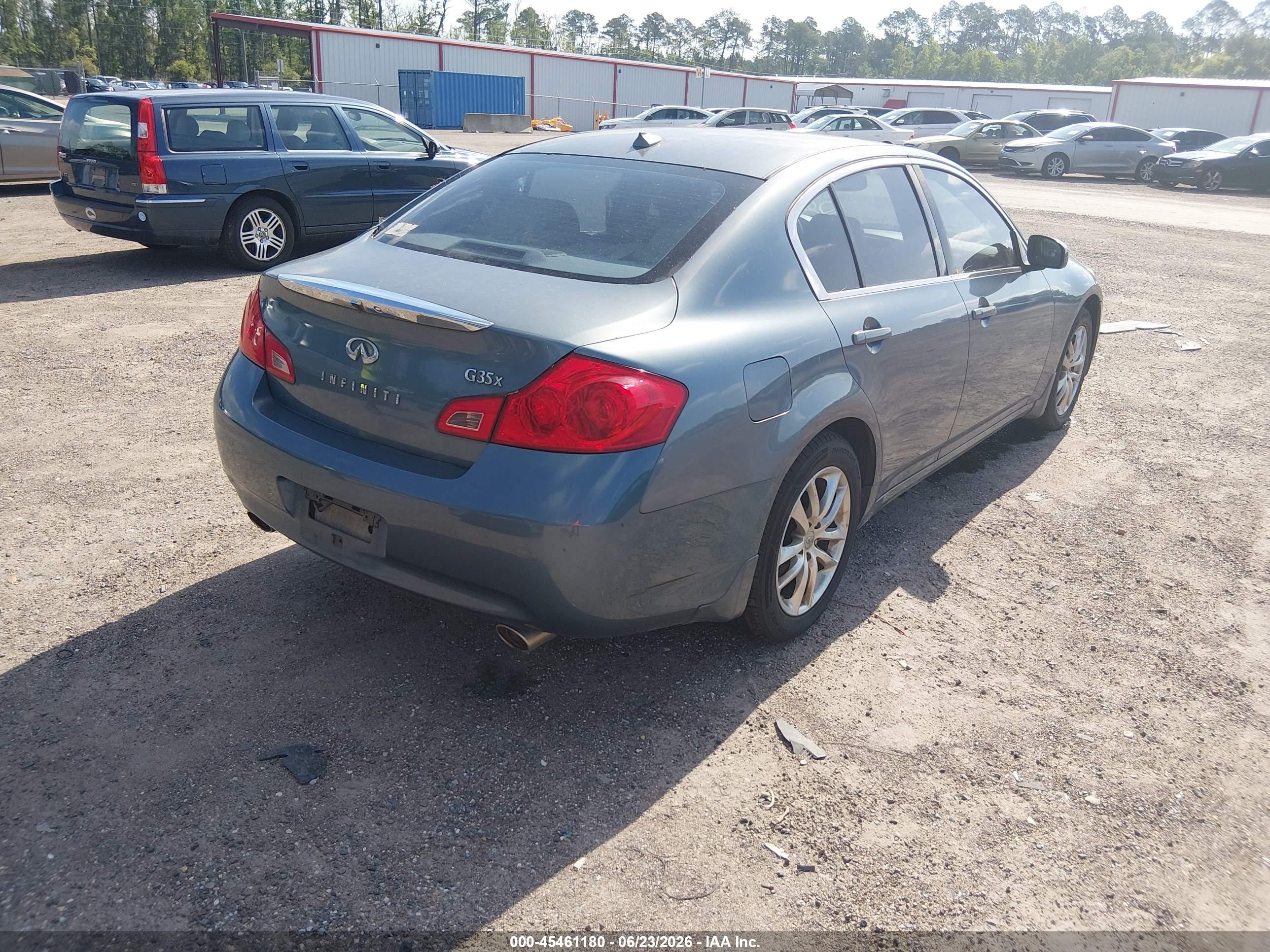 2007 Infiniti G35x   Blue vin: JNKBV61F17M813994